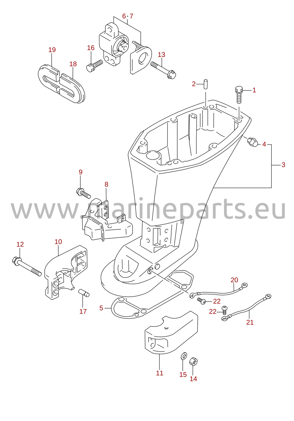 Drive shaft housing