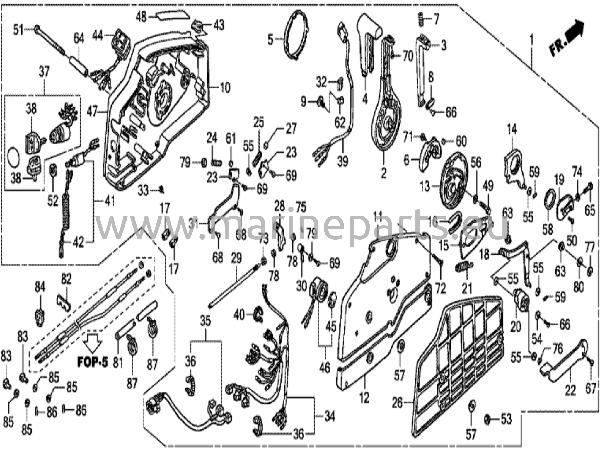 Fjärrkontroll (HI-LEX) (handtagskåpa = grå) (2)