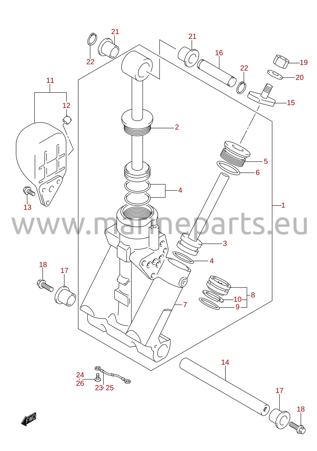 Trim cylinder (DF140)