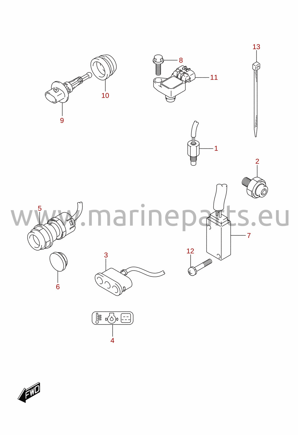 Sensor / interruptor (DF25A, DF30A, DF30AQ)