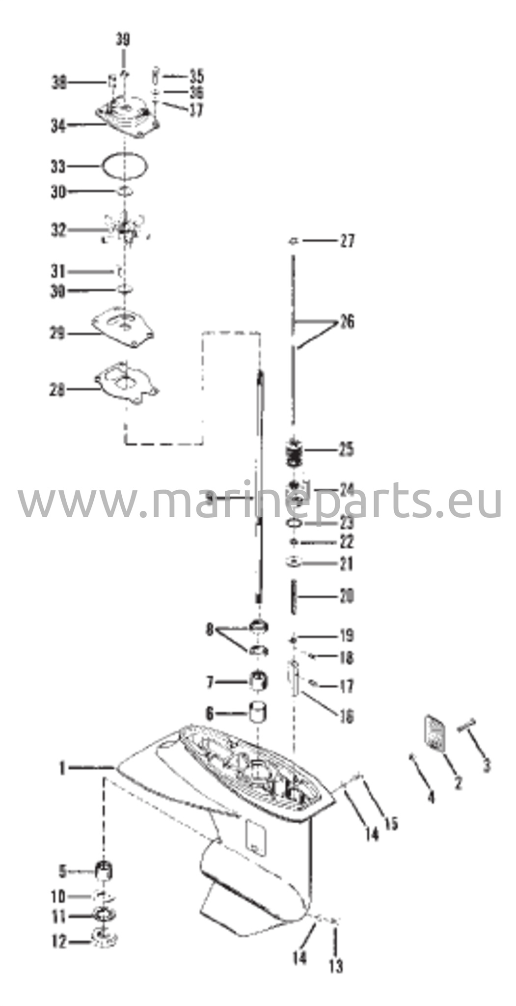 Vaihteiston kotelo (voimansiirtoakseli)