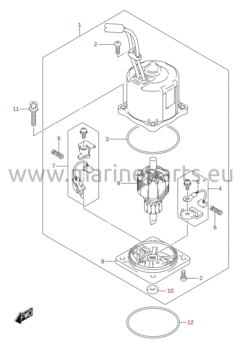PTT-mootor (X/XX-transom)