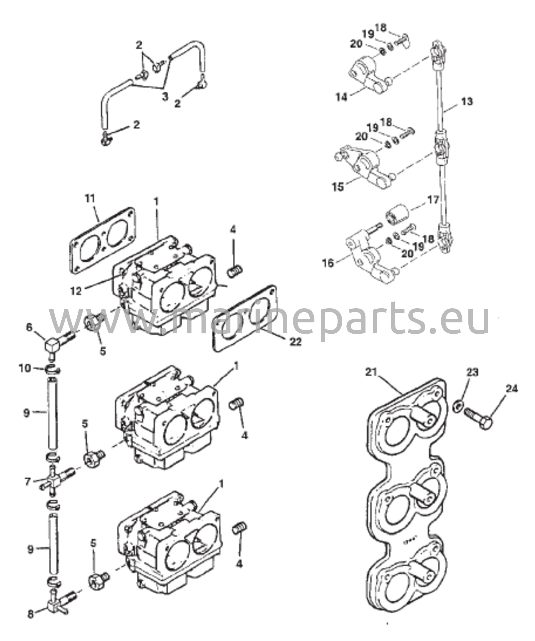 Carburetor and Throttle Linkage 