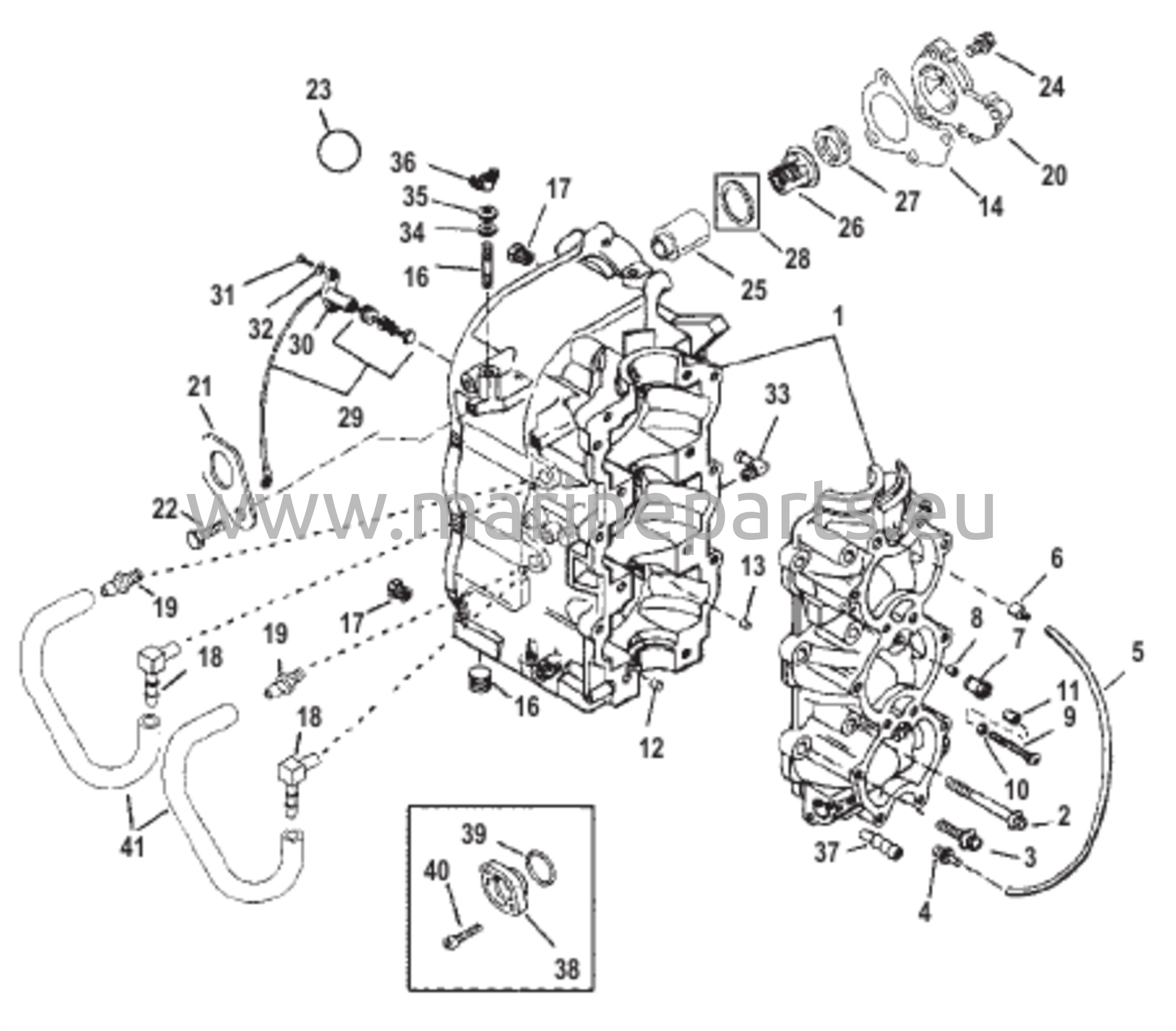 Sylinterilohko ja kampikammio