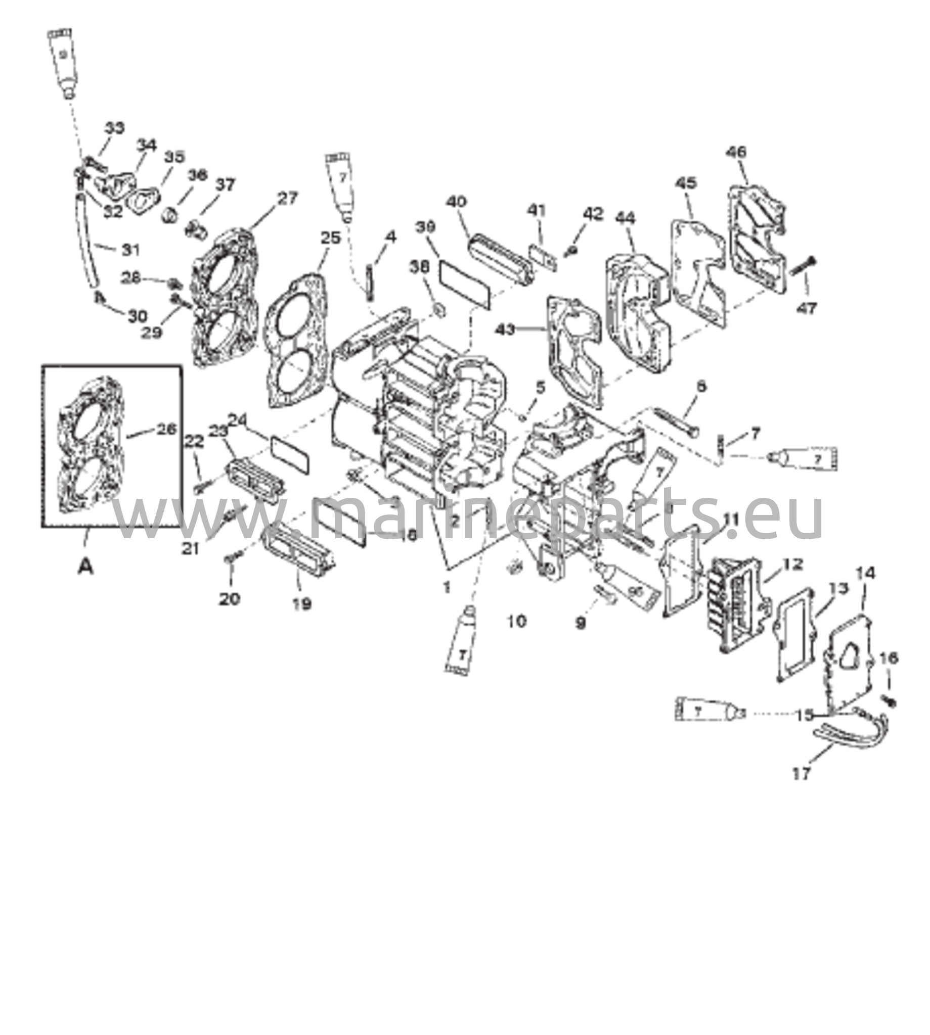 Sylinterilohko ja suojukset