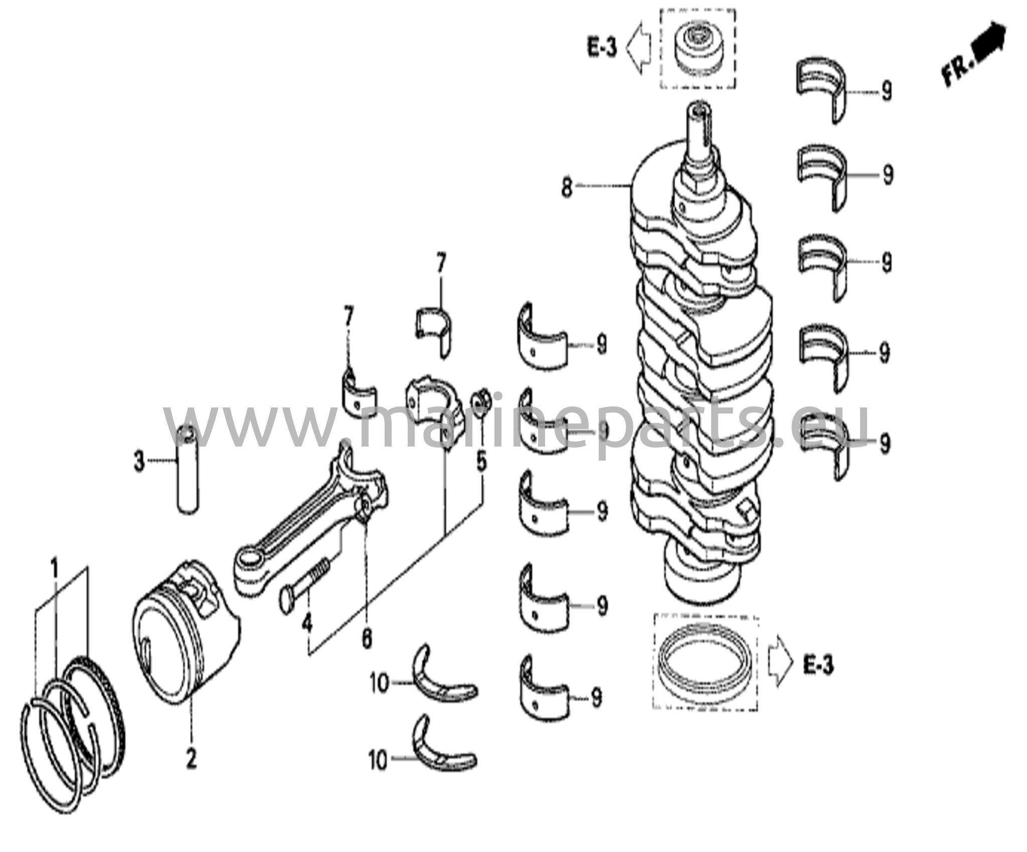 Kampiakseli/ Mäntä