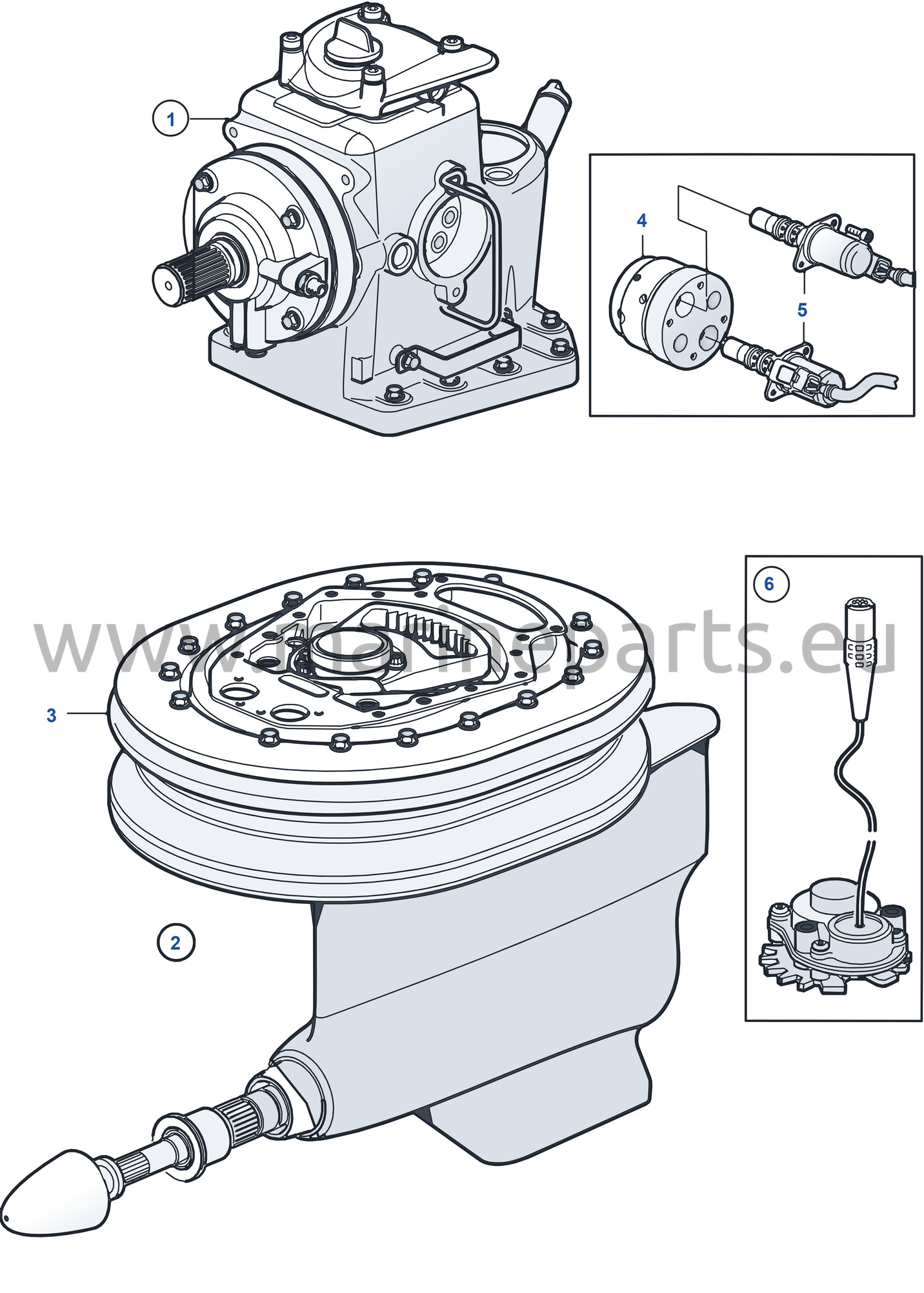 Drive Unit, Complete IPS-D. Only When Using Exchange Parts