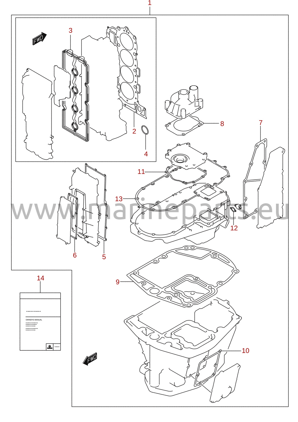 Gasket set (optional)