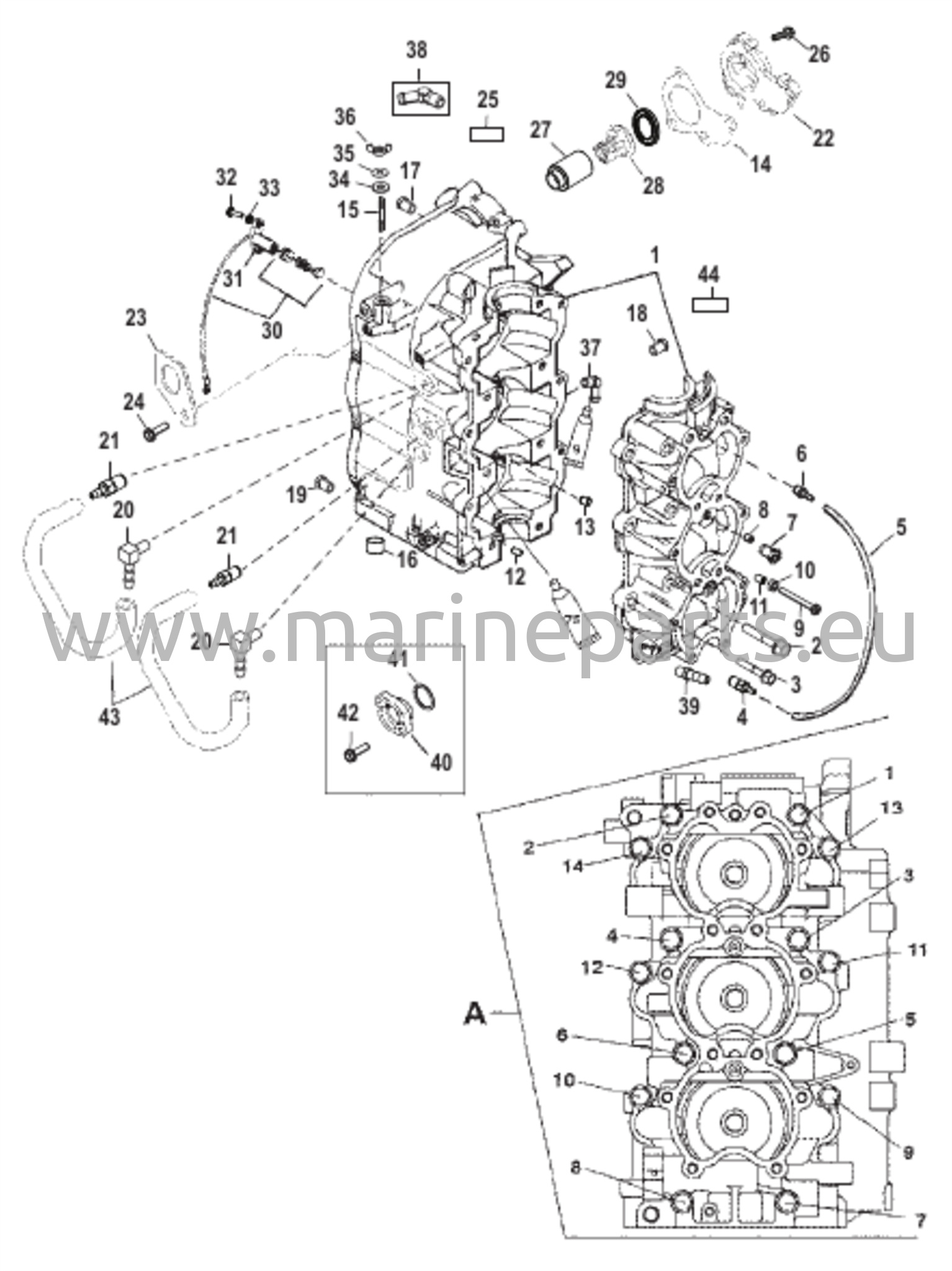 Sylinterilohko ja kampikammio