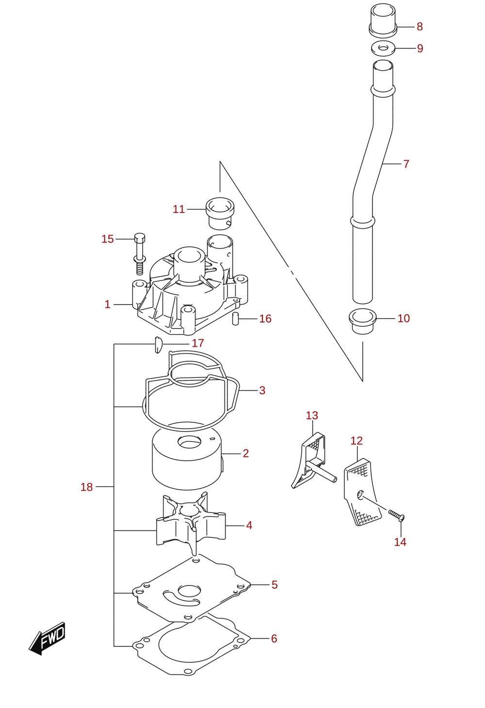 Veepump (DF175AT, DF175AZ, DF200AT) 1/2