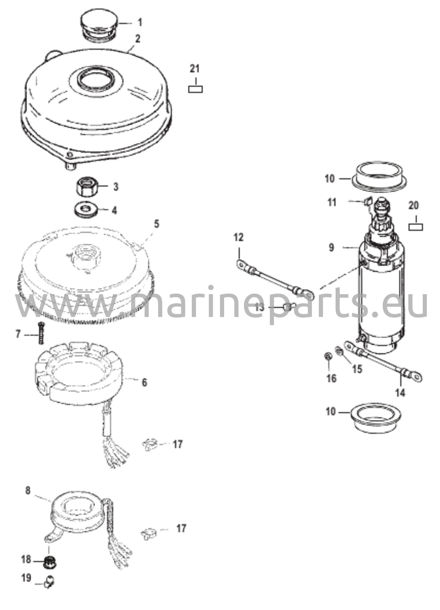 Mäntäkehä ja Käynnistinmoottori
