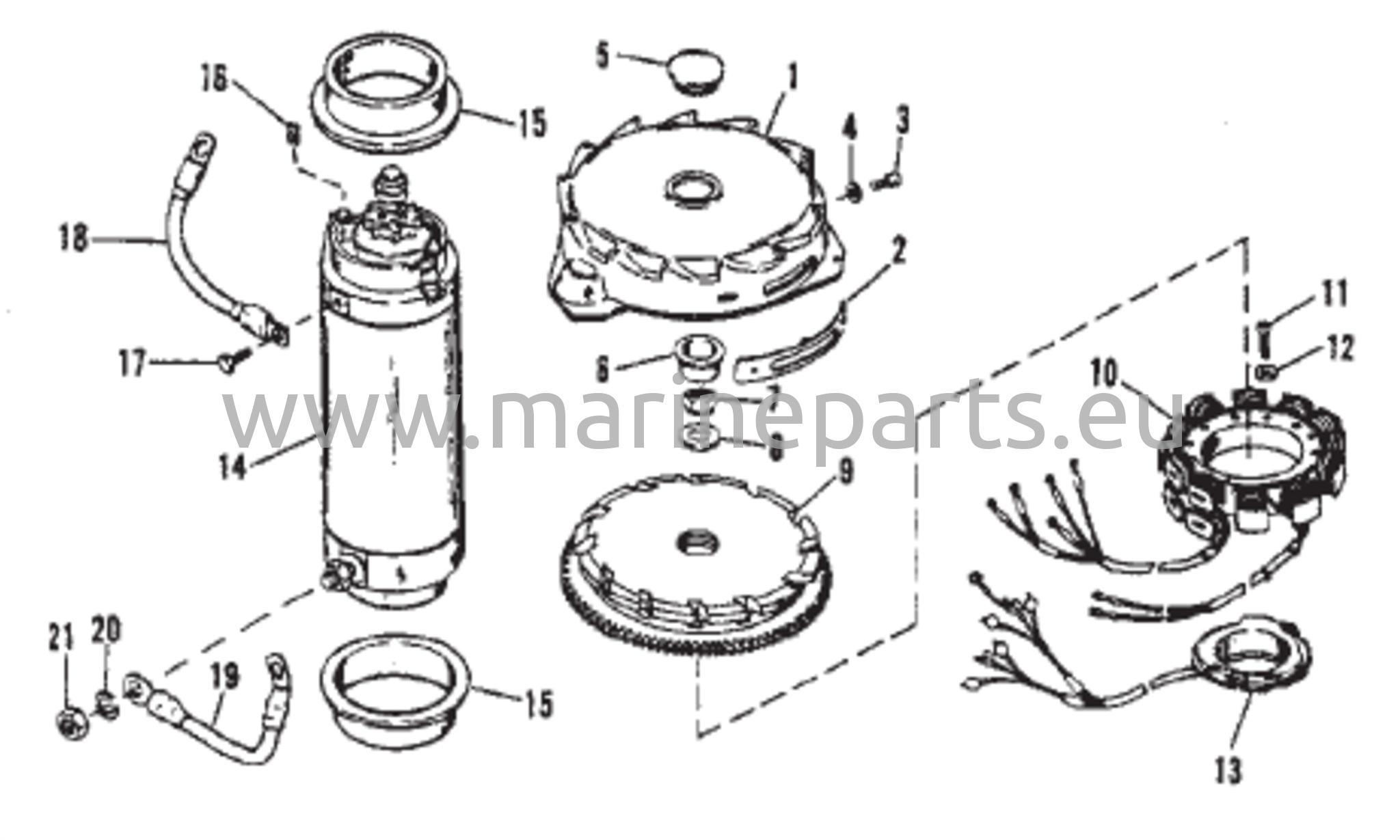 Kiertokanki / Käynnistinmoottori