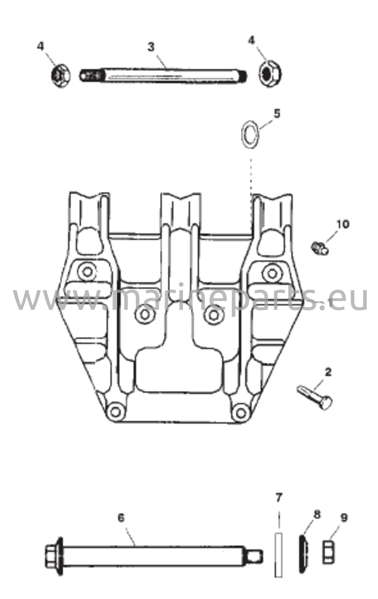 Peräpeilin kiinnikkeen kokoonpano