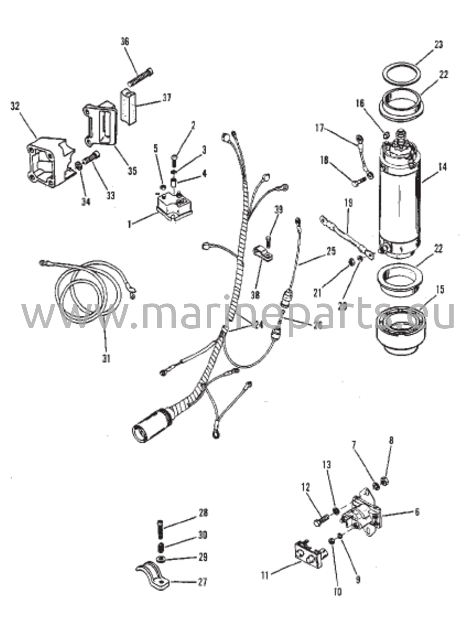 Käynnistinmoottori, käynnistinsolenoidi, tasasuuntaaja