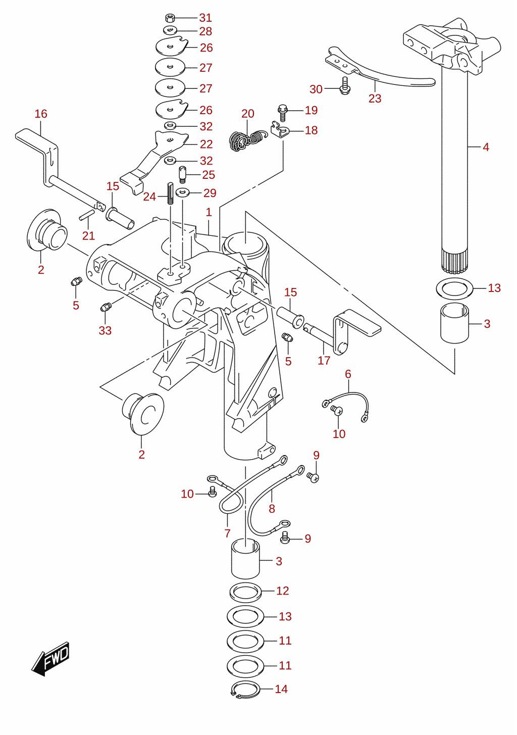 Swivel bracket (DF60) 1/4
