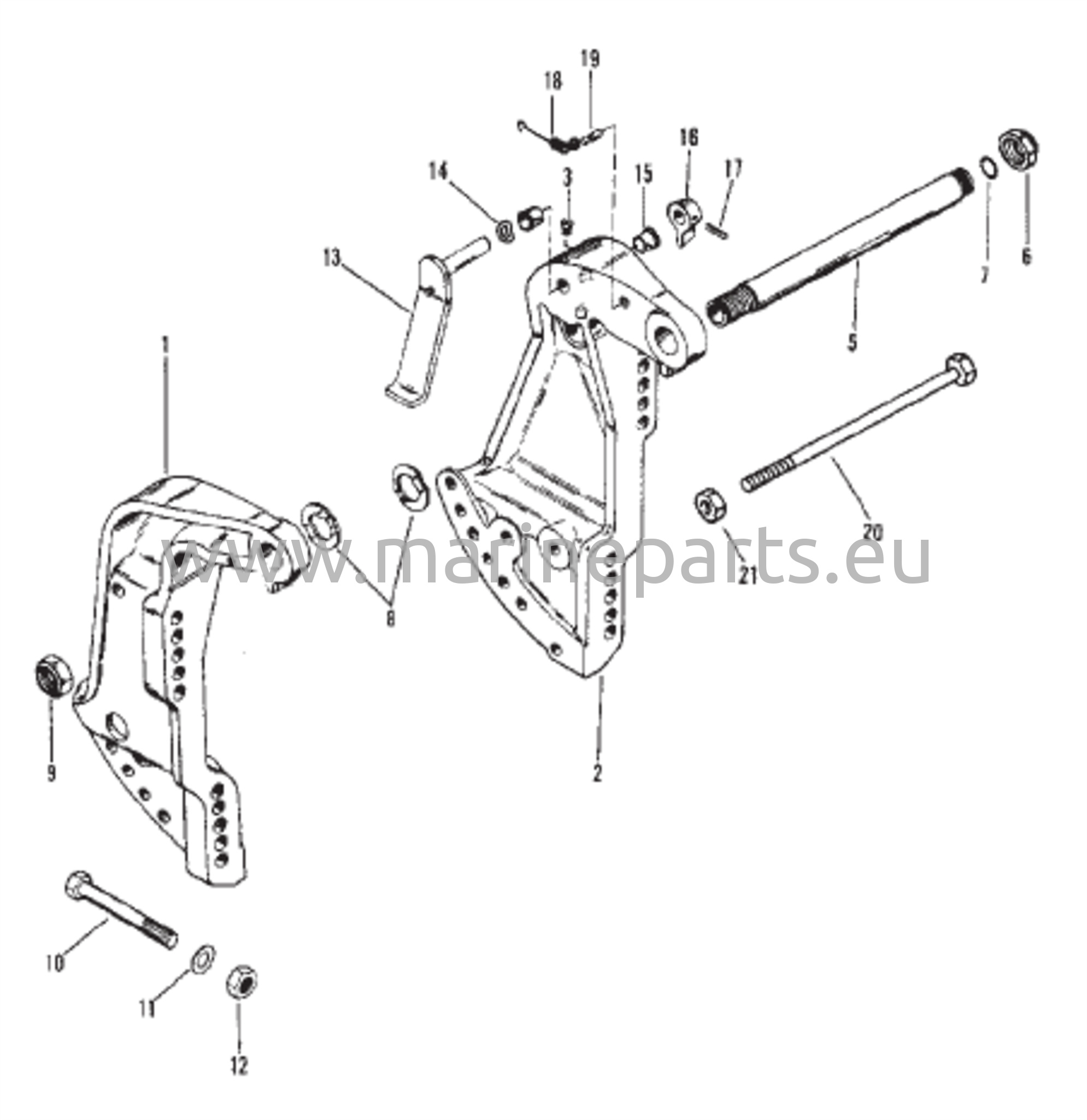 Peräpeilitelineet (Merc-6073192/Mariner-6055033 ja uudemmat)