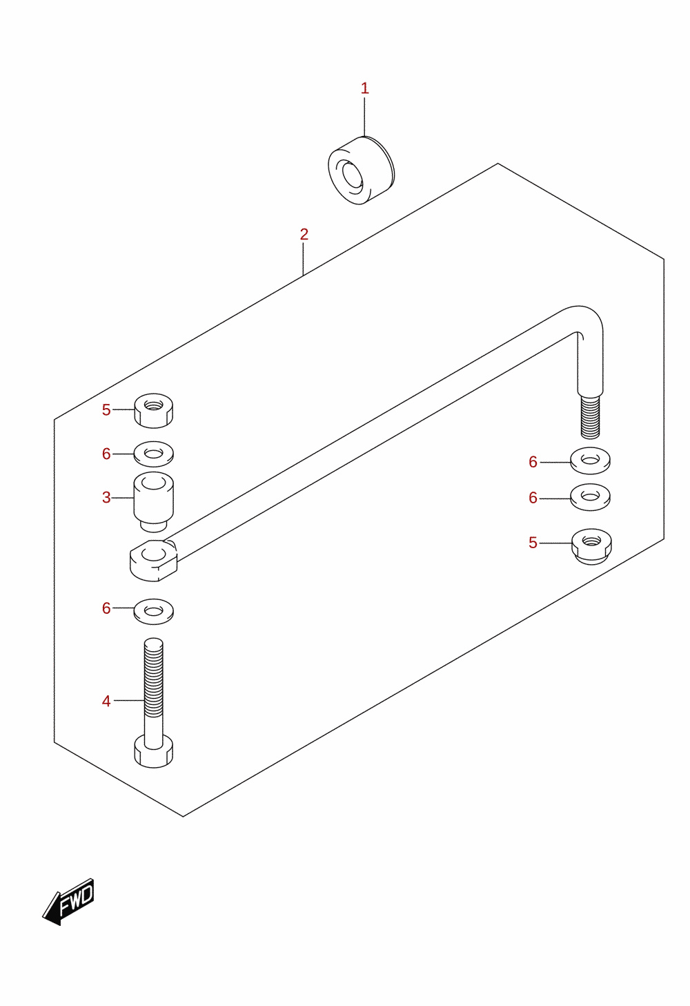 Styrestang (DF40, DF50, DF60)