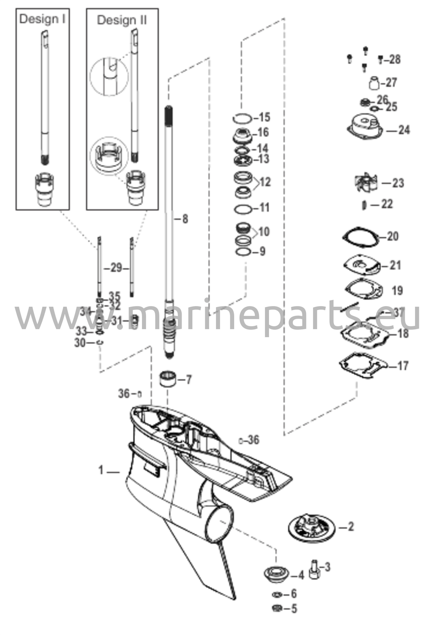 Vaihteiston kotelo, vetoakseli, Torque Master
