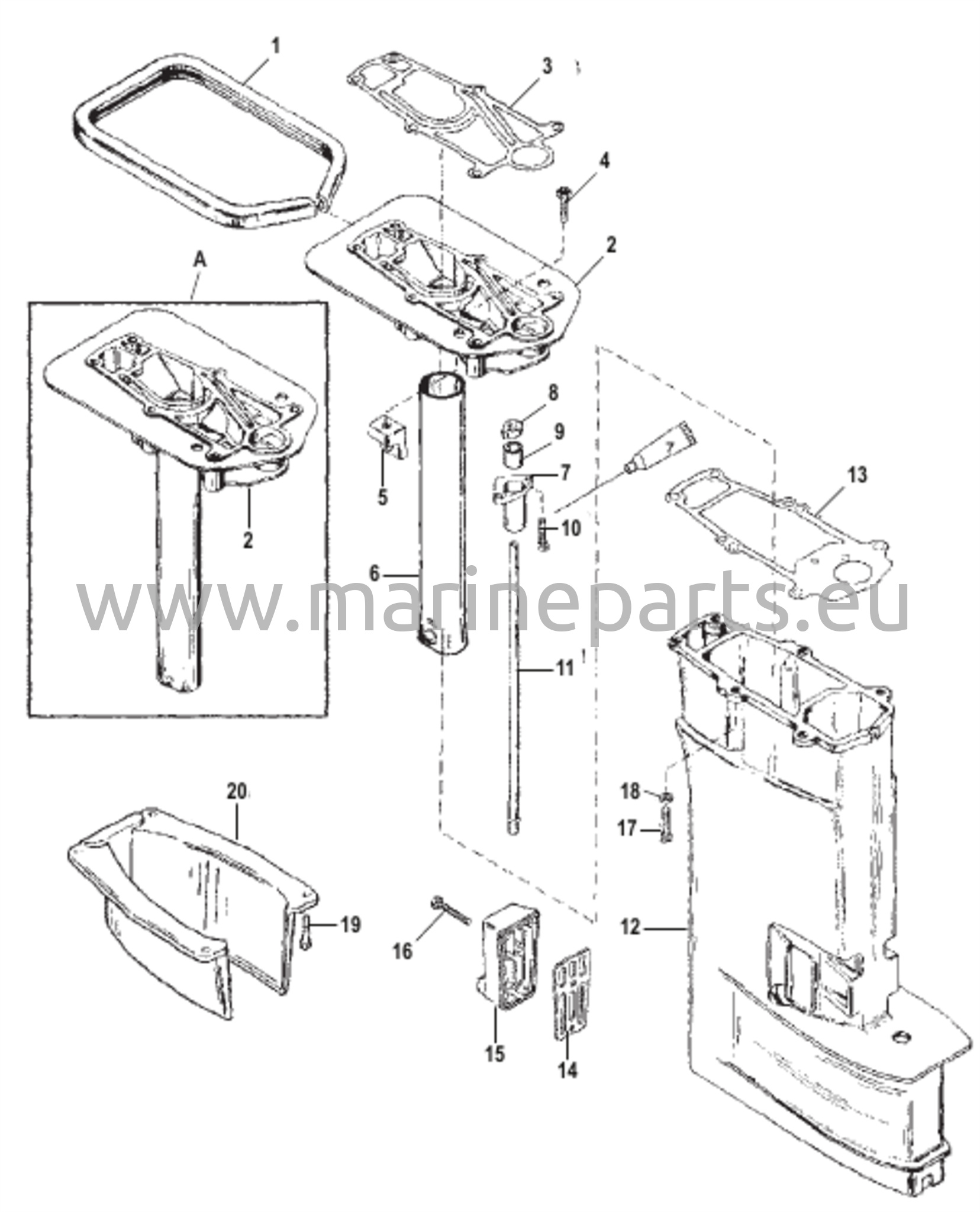 Voimansiirron akselikoteloasennus