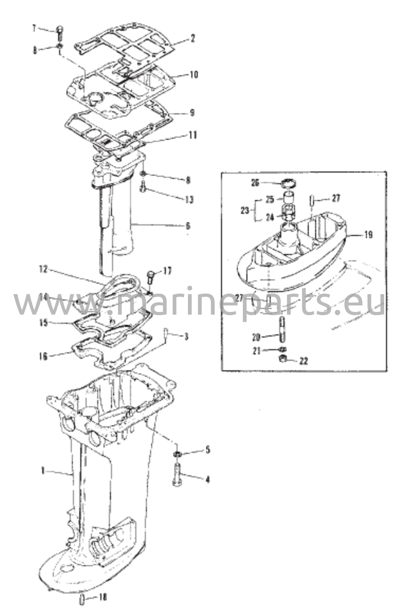 Voimansiirron akselikotelo