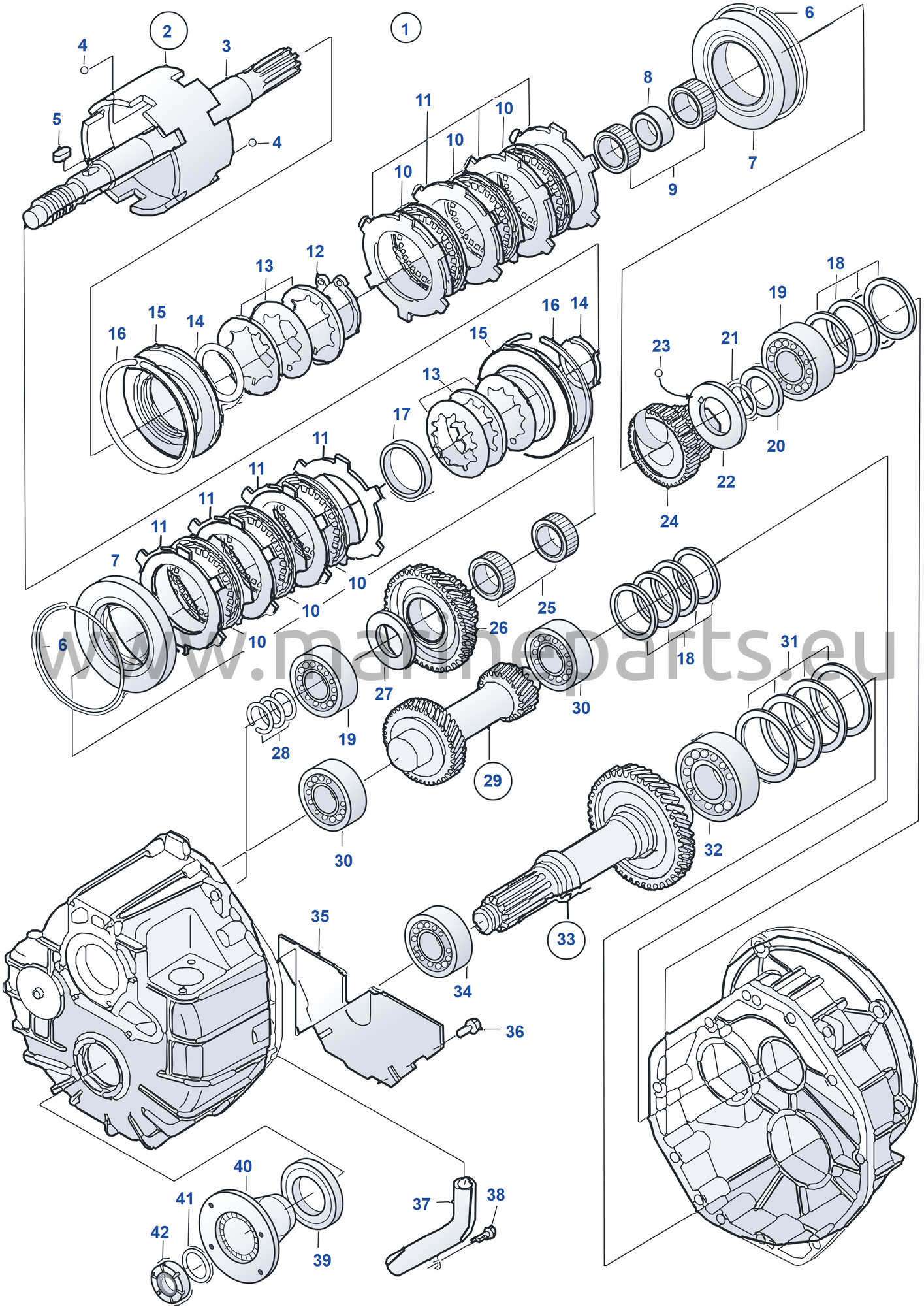 Reverse Gear HS25A-A, Components