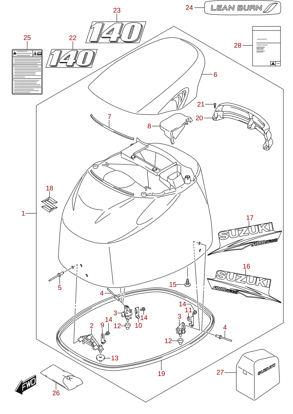 Engine cover (DF140)