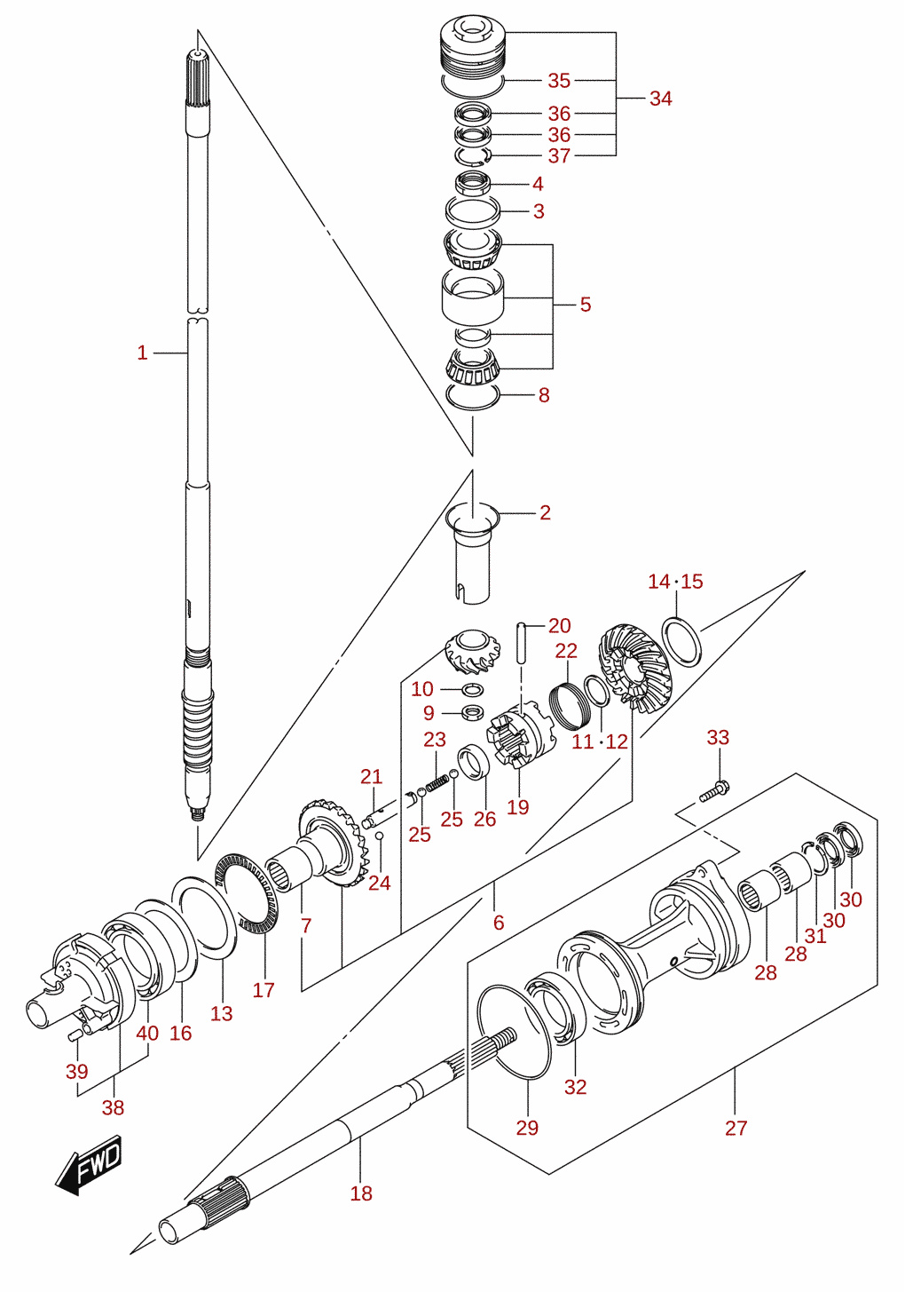 Transmission (DF150AT, DF175AT, DF200AT)