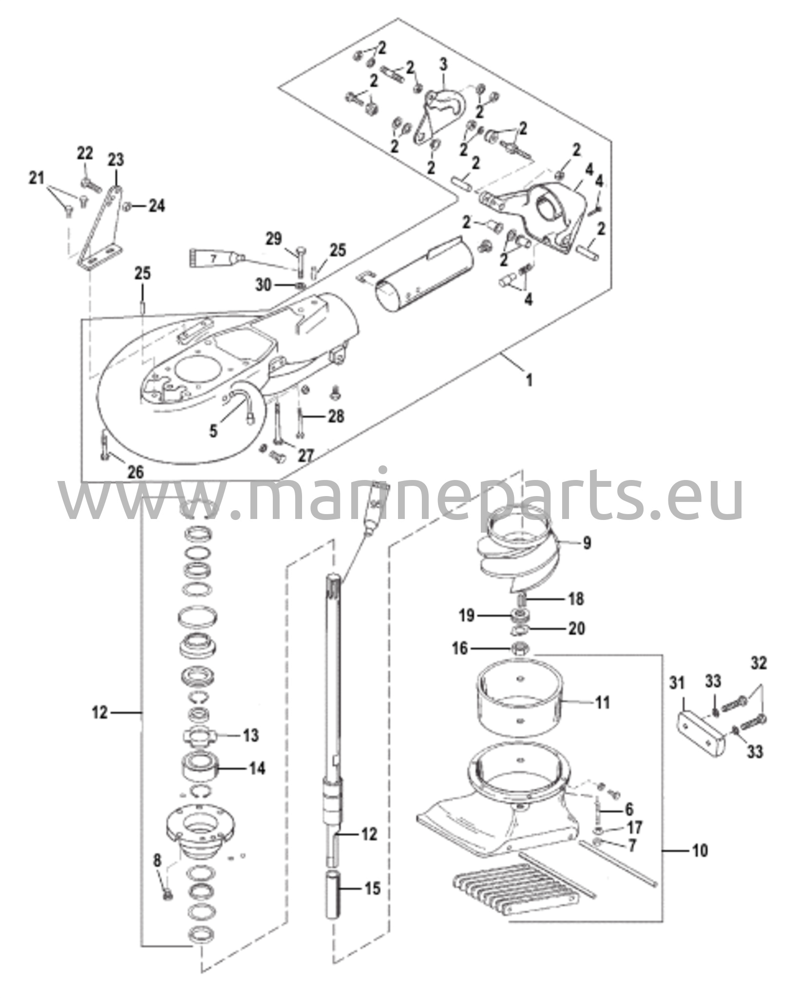 Suuttimipumpun kokoonpano