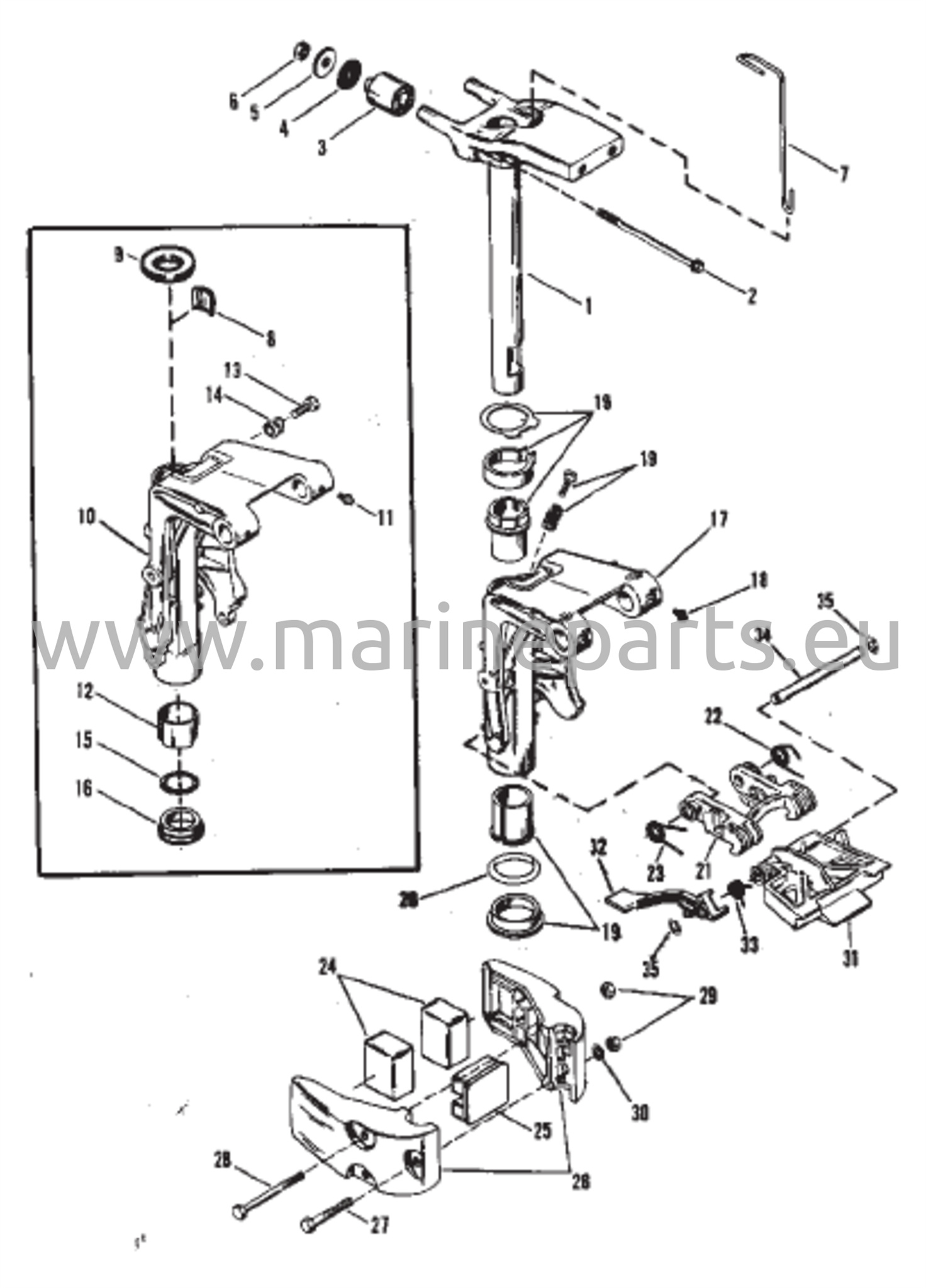 Kääntyvä kiinnikekokoonpano