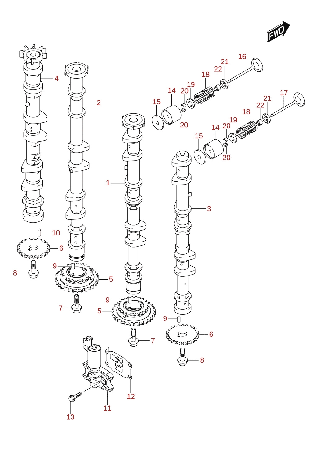 Camshaft (DF250ST)