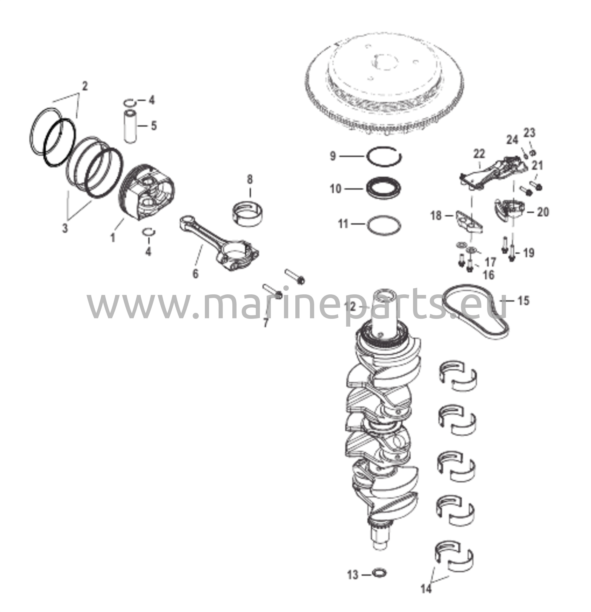 Kampiakseli, männät ja kiertokanget