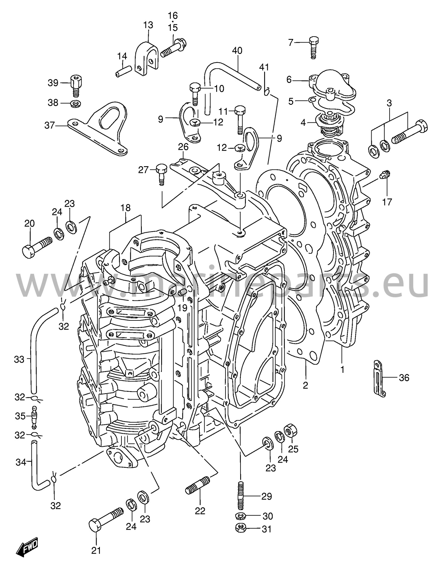 Cylinder (–1994) (DT75MQ, DT75WT, DT85MQ, DT85WT)