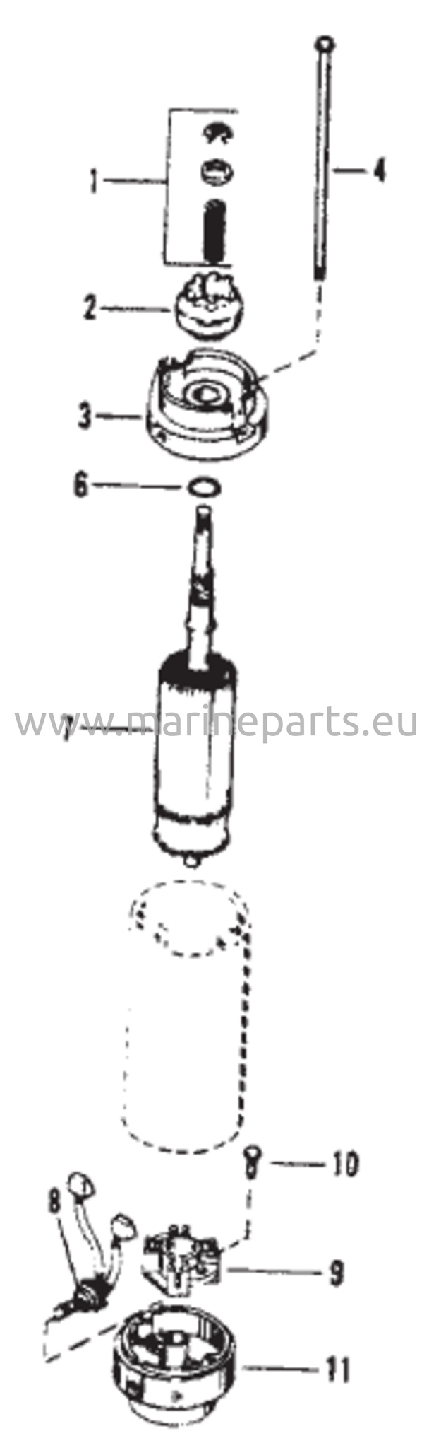 Käynnistinmoottori (American Bosch #17183-28-M030SM)