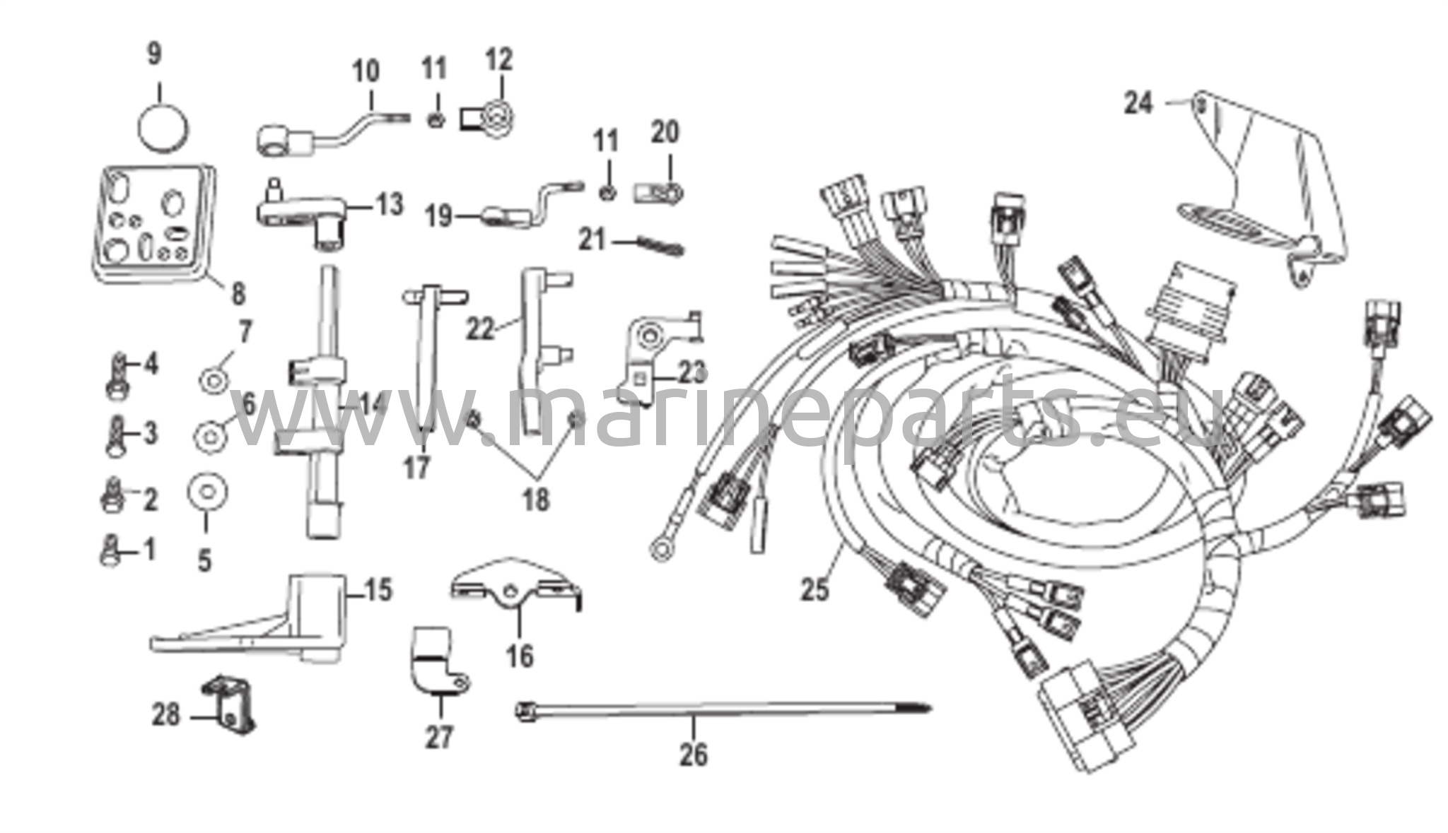 RC-muuntosarja – Sähkökäynnistys 25-30 hv 889246A33