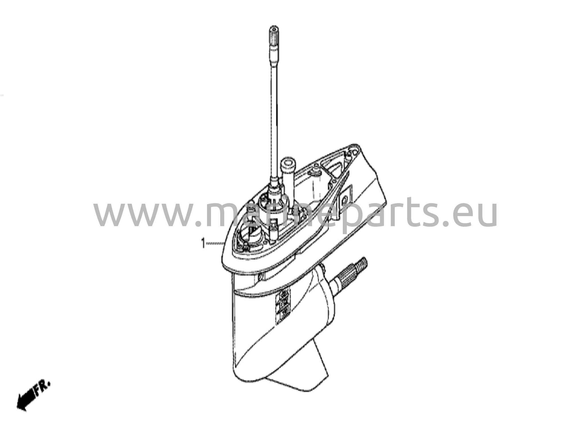 Vaihteiston kotelo kokoonpano.