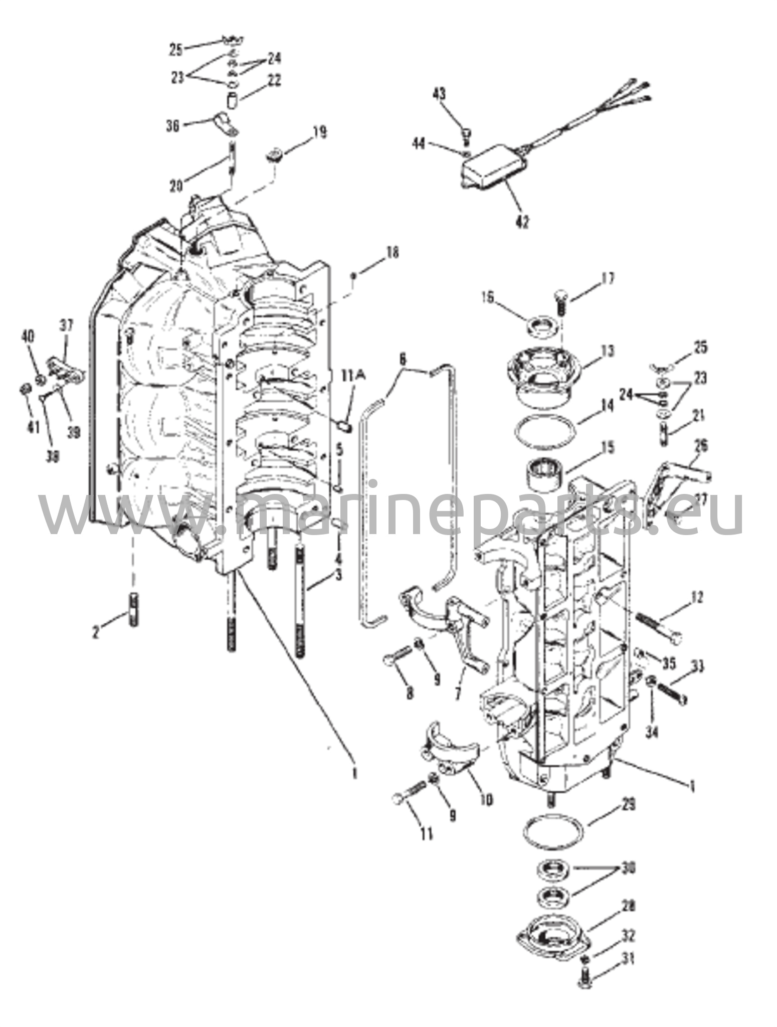 Cylinder Block and End Caps 
