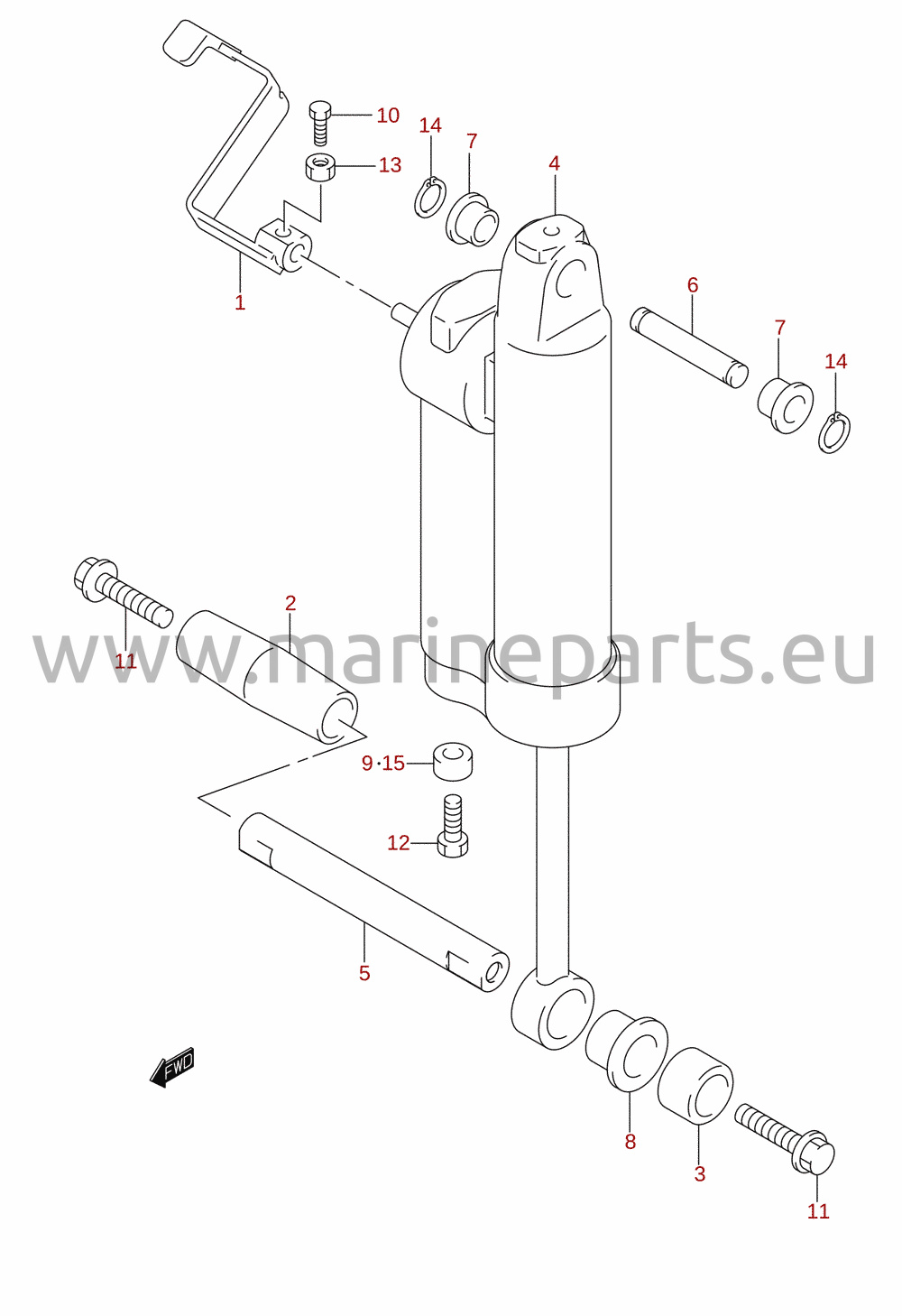 Gas cylinder (DF40AQH, DF60AQH, DF60AWQH)
