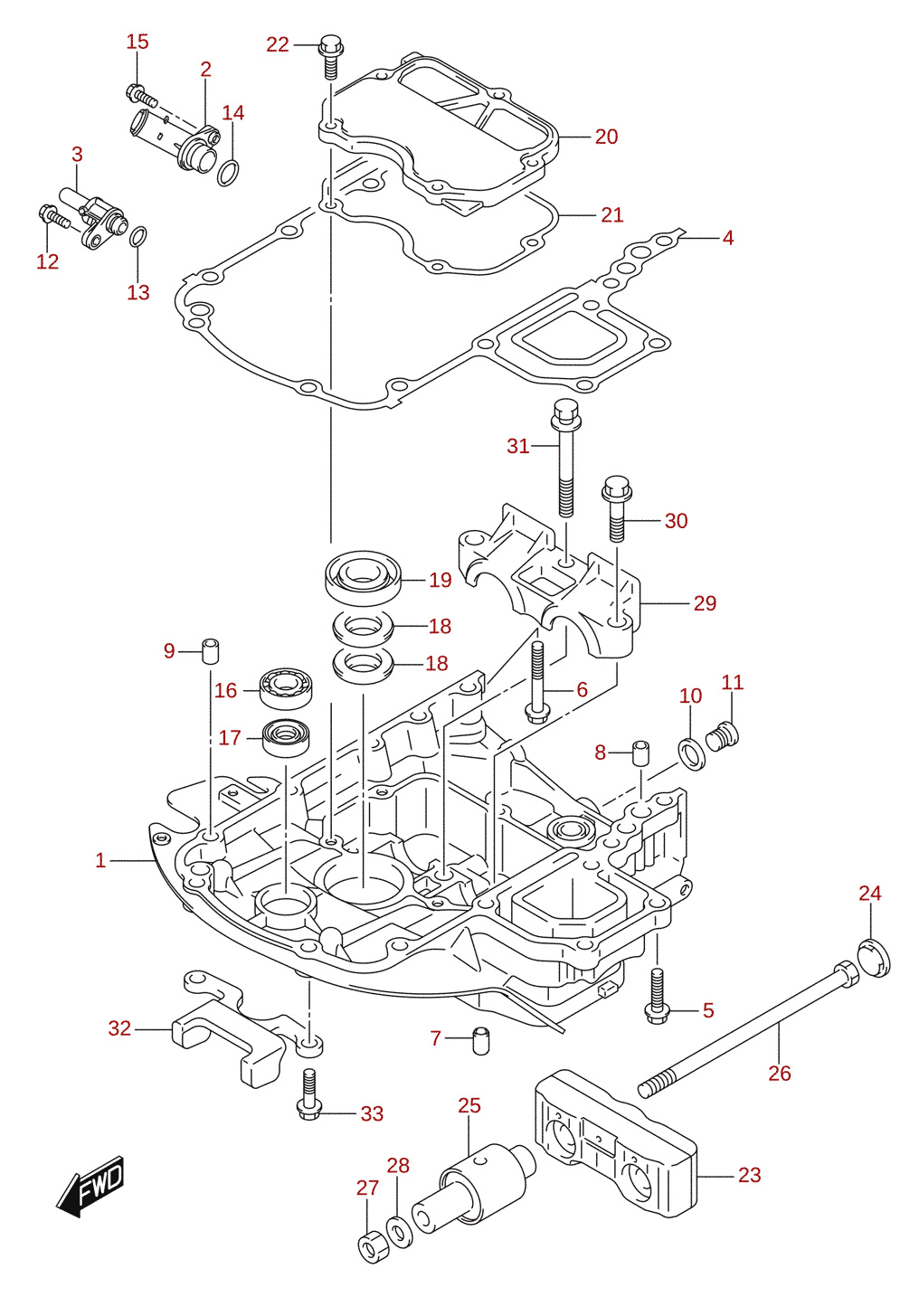 Engine holder (DF70A, DF90A)