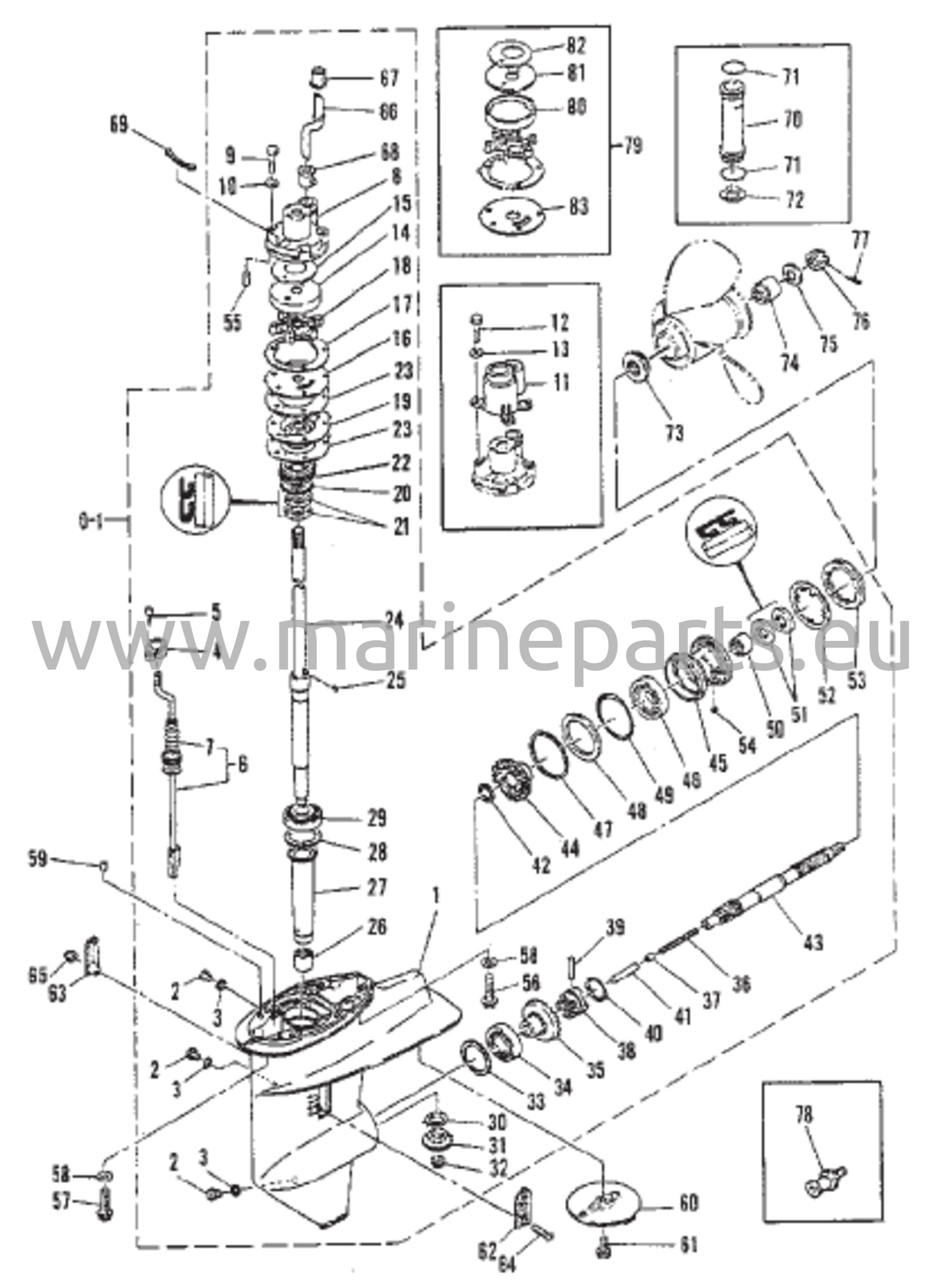 Vaihteiston kotelon kokoonpano