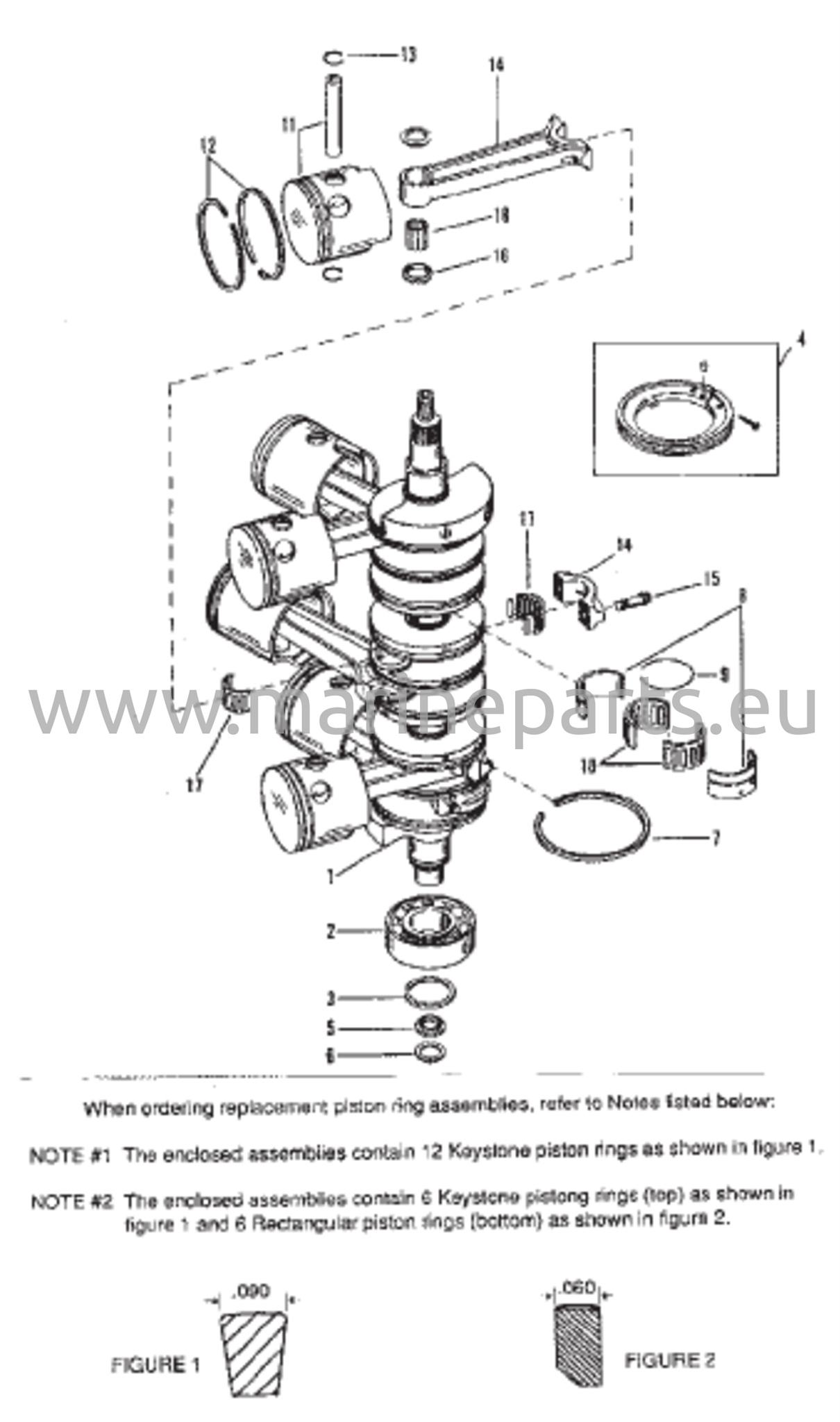 Crankshaft, Pistons and Connecting Rods 