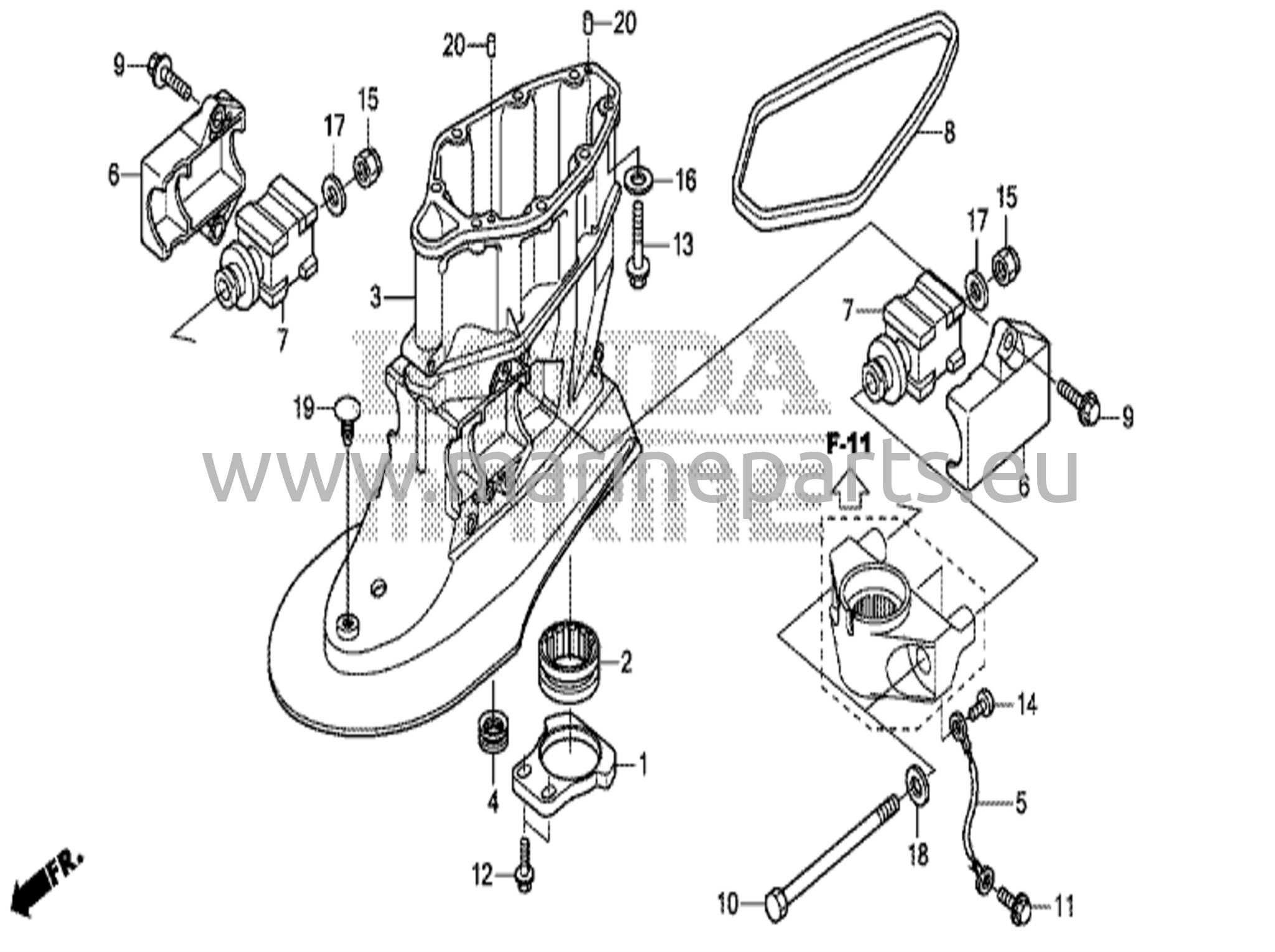 Voimansiirtoakselin kotelo