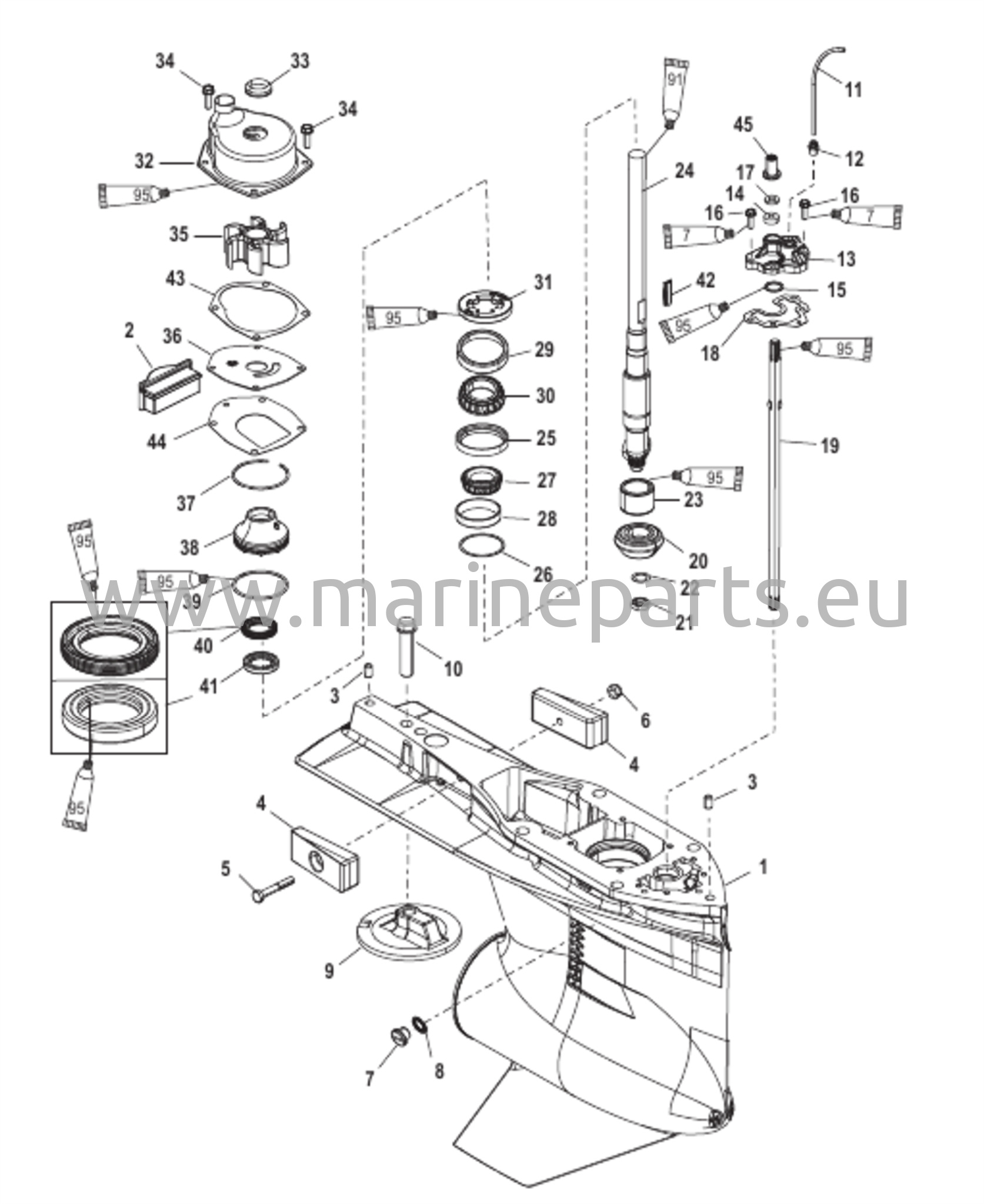Växelhölje (Drivaxel) (Standard/Motrotation)