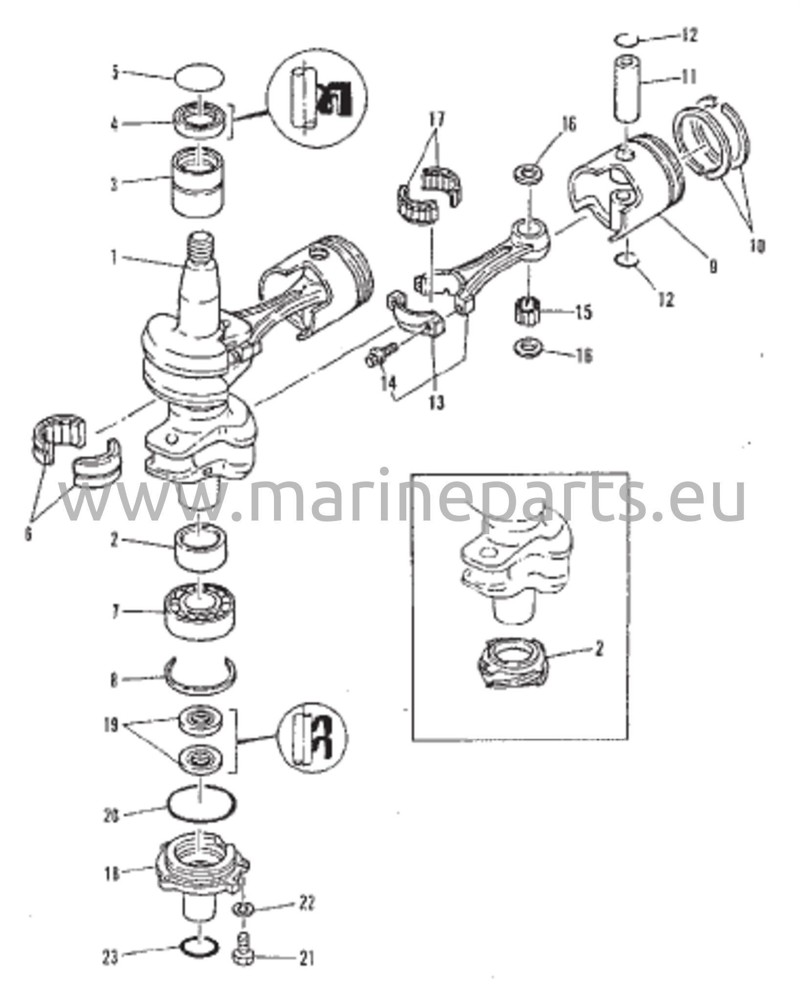 Kampiakseli ja mäntä