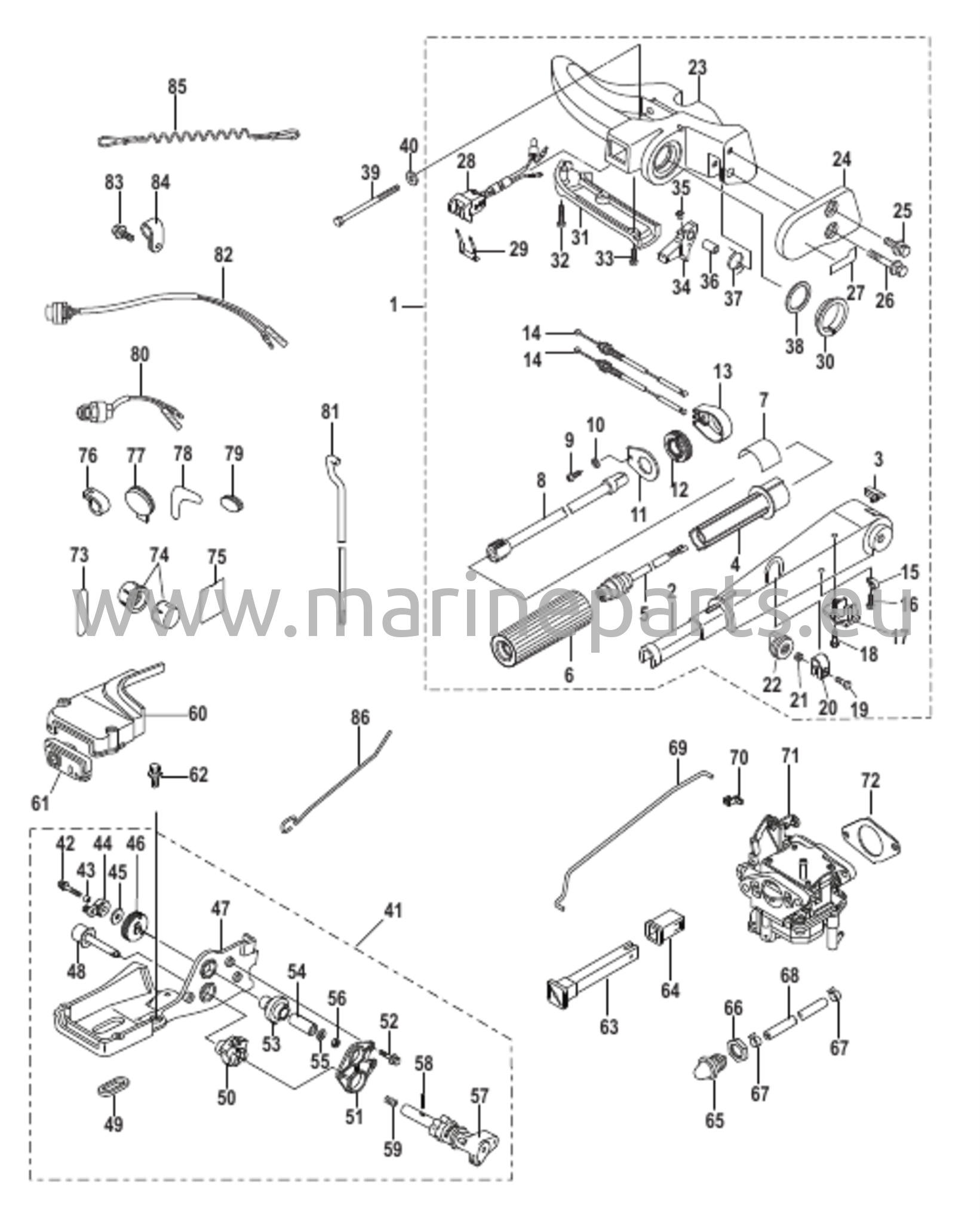 Tillerin kahvan muuntosarja 20 hv sähkö - 8M0051060