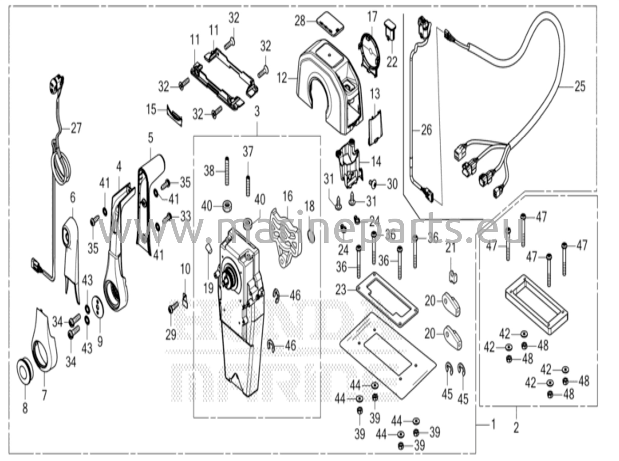 Kaukosäätölaatikko (yläasenteinen yksittäistyyppi) (NHK MEC)