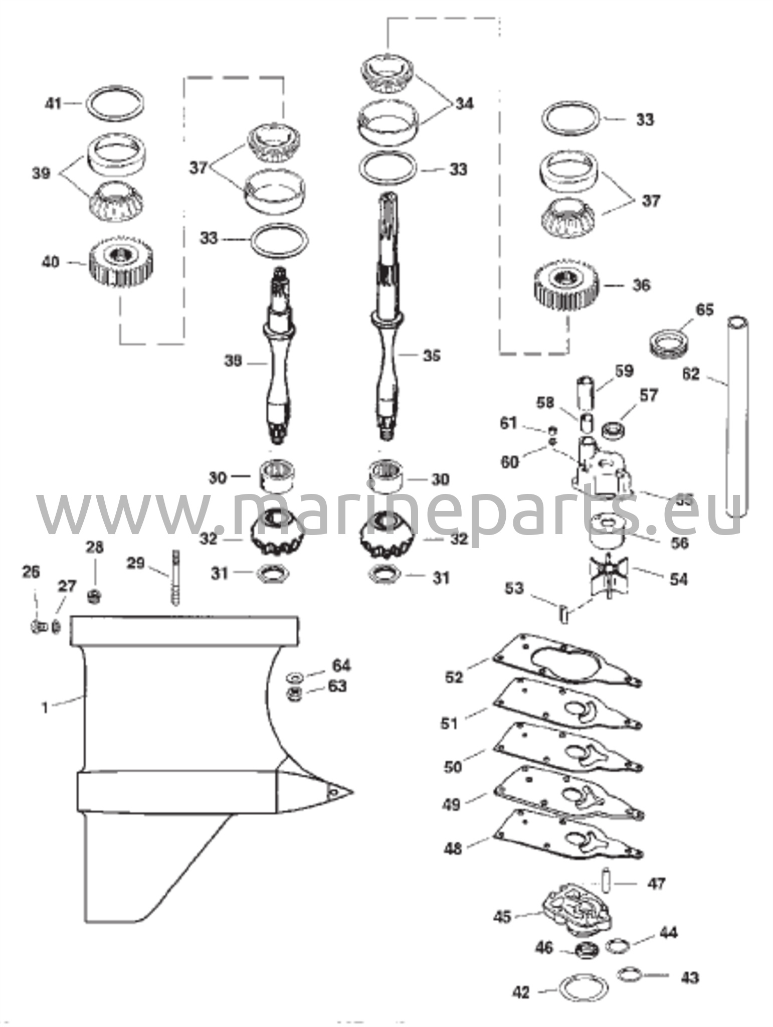 Vaihteiston kotelo (voimansiirtoakseli) (VI SSM)