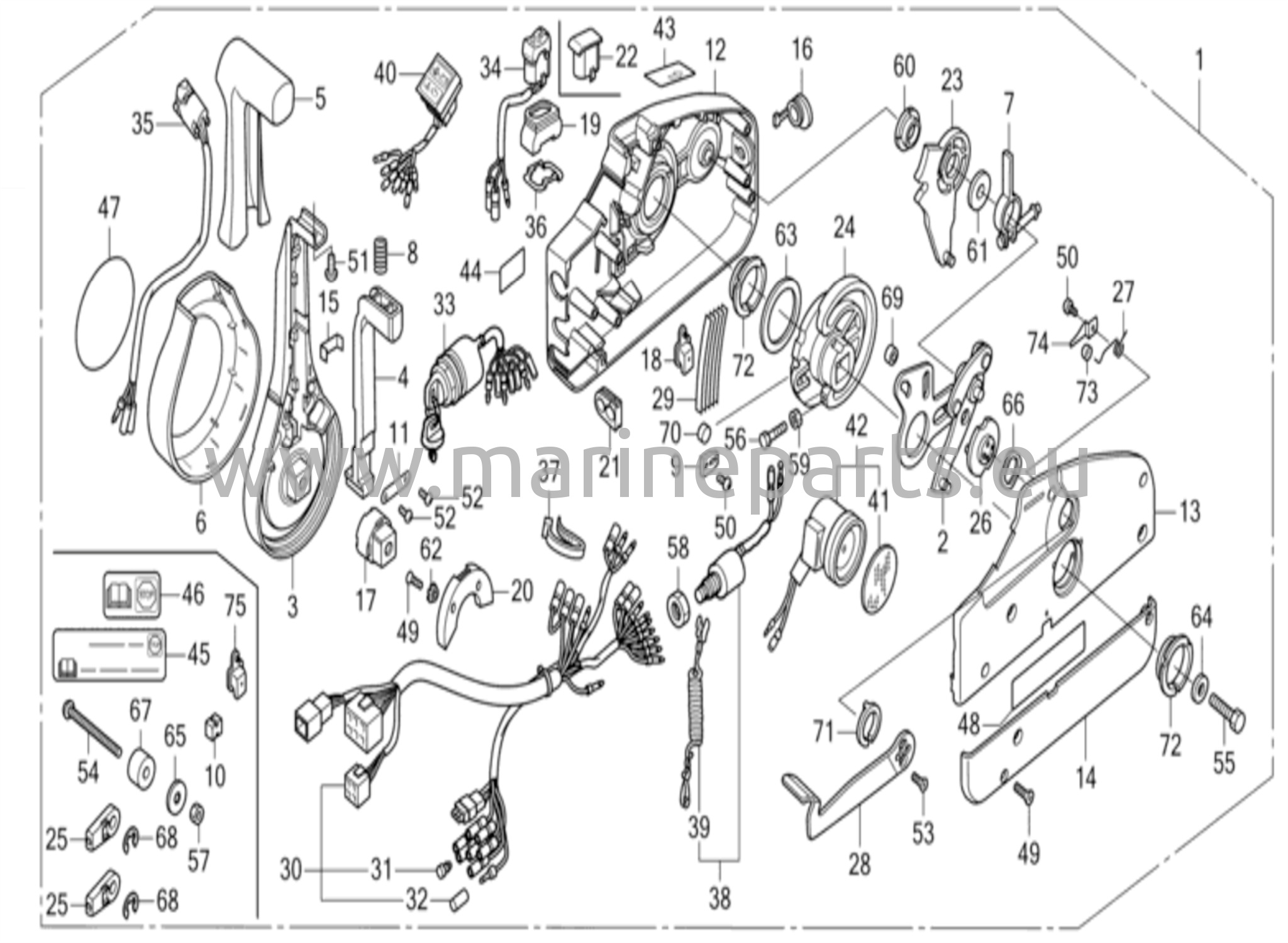 Kaukosäädin (NHK MEC) (kahvan kansi = kromi)