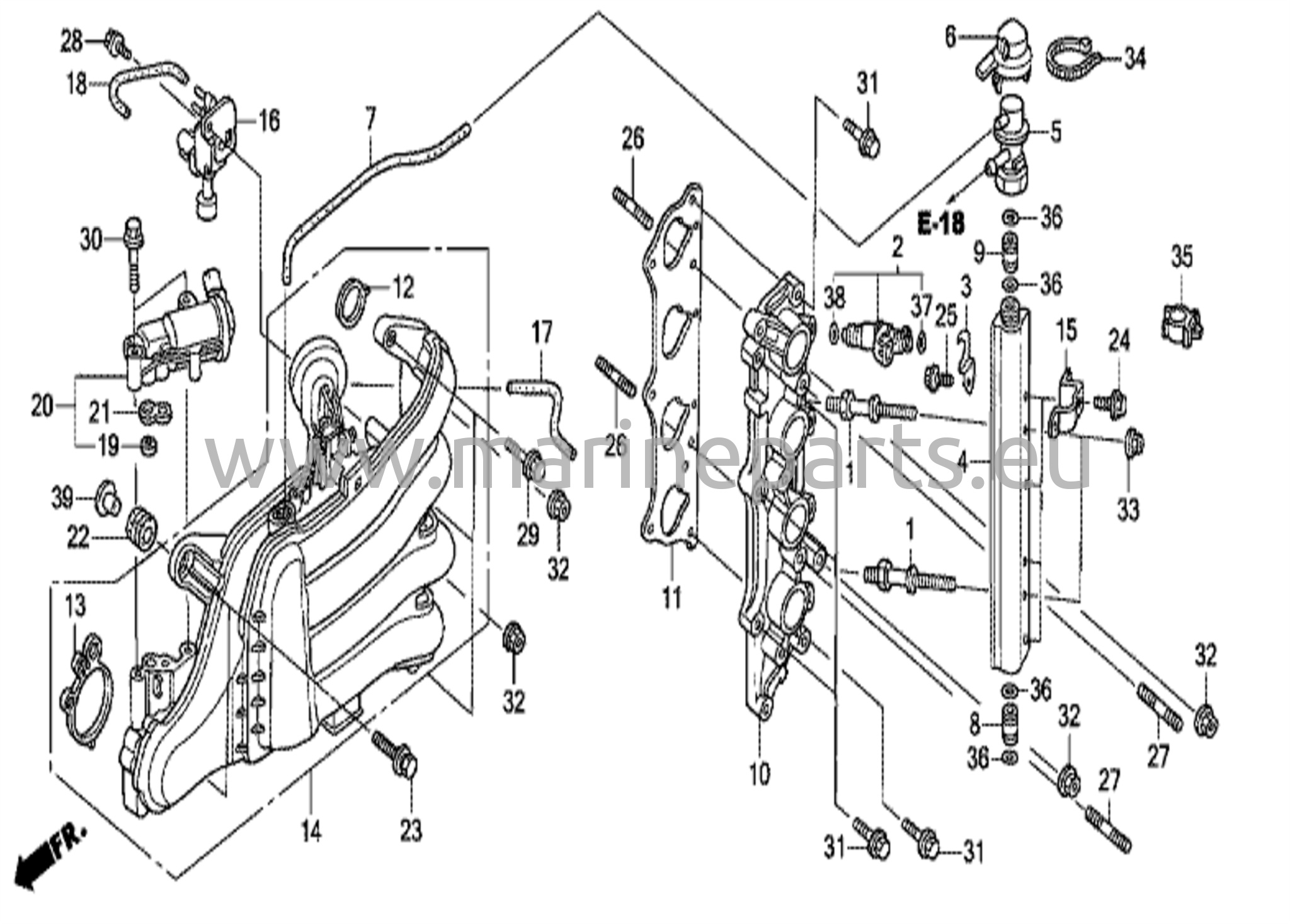 Insugningsgrenrör/injektor
