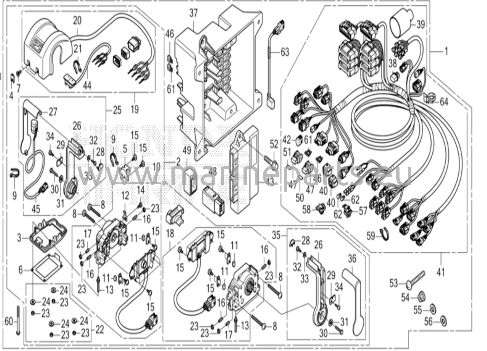 Fjärrkontroll (övermonterad dubbeltyp) (huvud) (DBW)