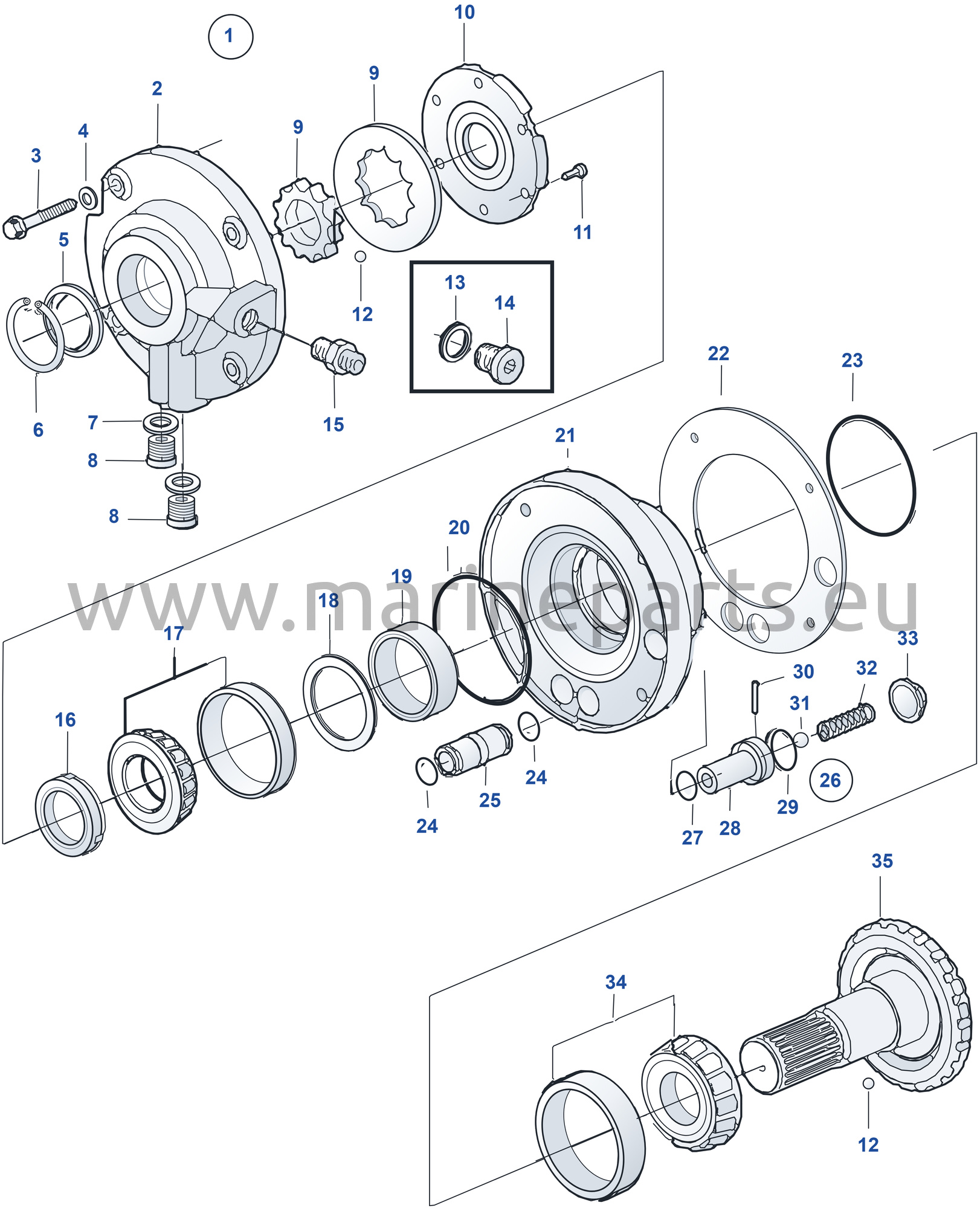Oil Pump and Input Bearing Housing